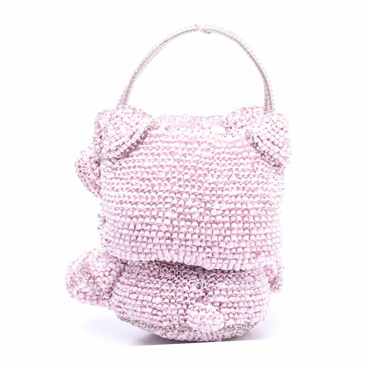 Anteprima x Hello Kitty Pink Silver Wire Hand Bag