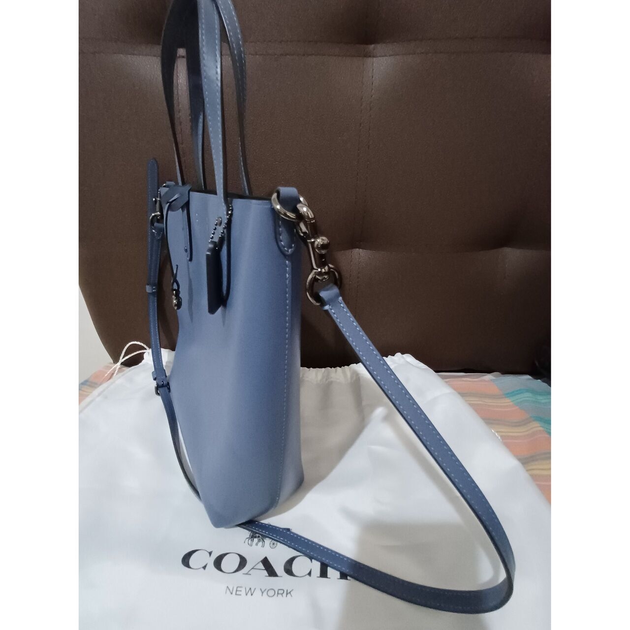 Coach Central Shopper Blue Tote Bag