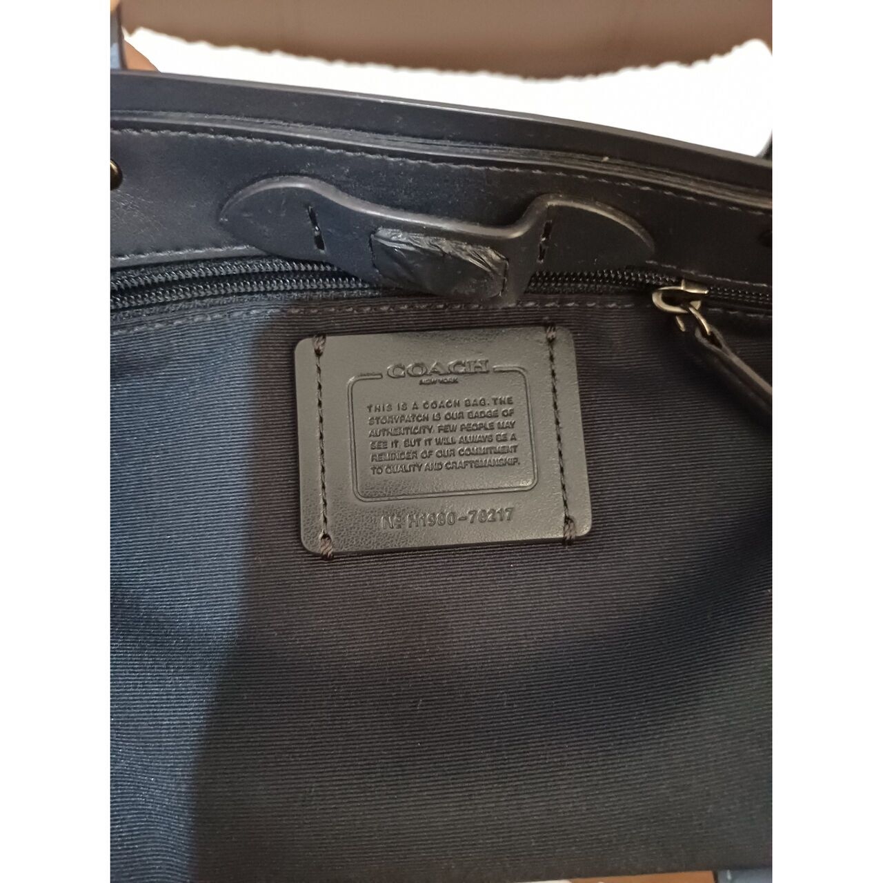 Coach Central Shopper Blue Tote Bag