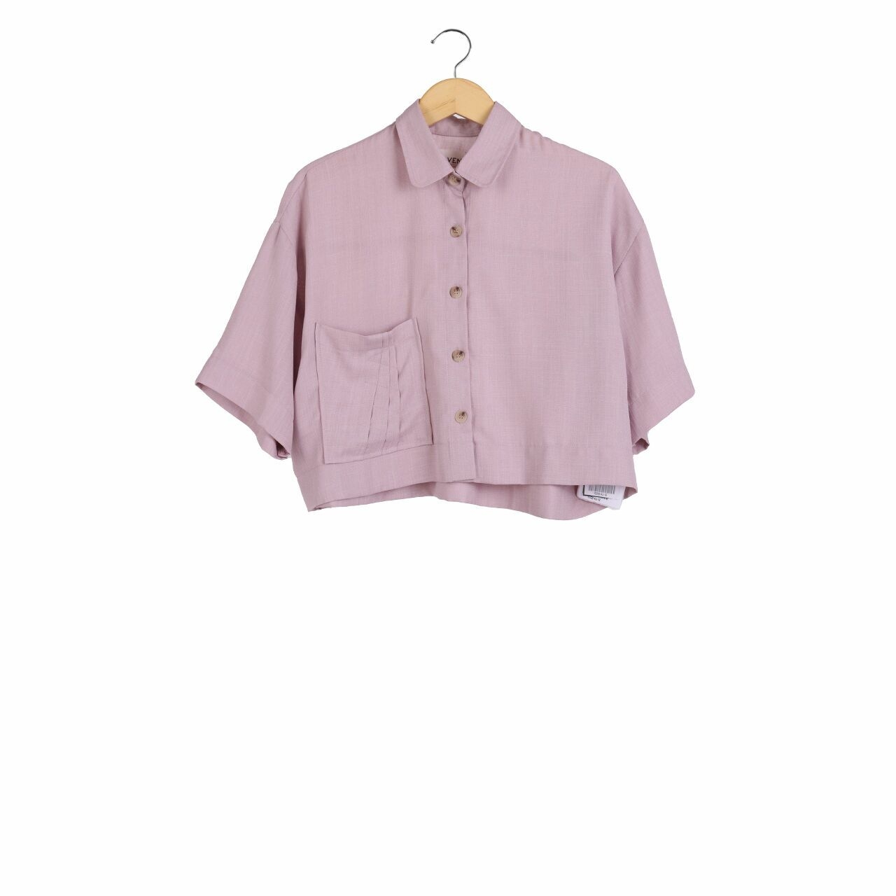 Maven Dusty Pink Crop Shirt 