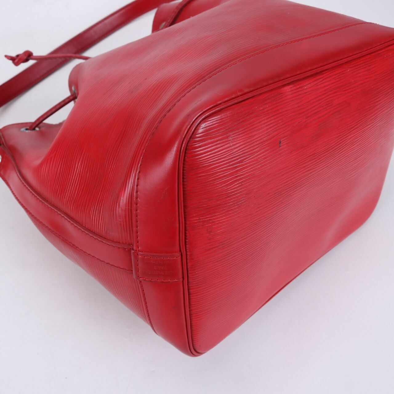 Louis Vuitton Petit Noe Red Epi Leather Shoulder Bag