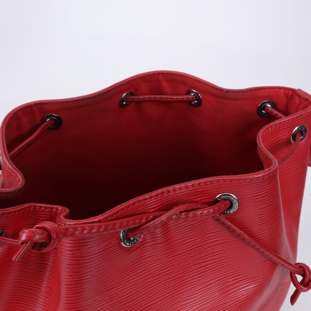 Louis Vuitton Petit Noe Red Epi Leather Shoulder Bag