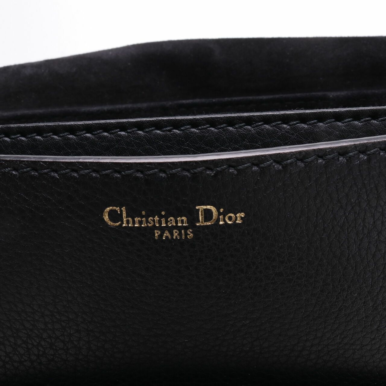 Christian Dior Grained Calfskin DioRevolution Black GHW Sling Bag