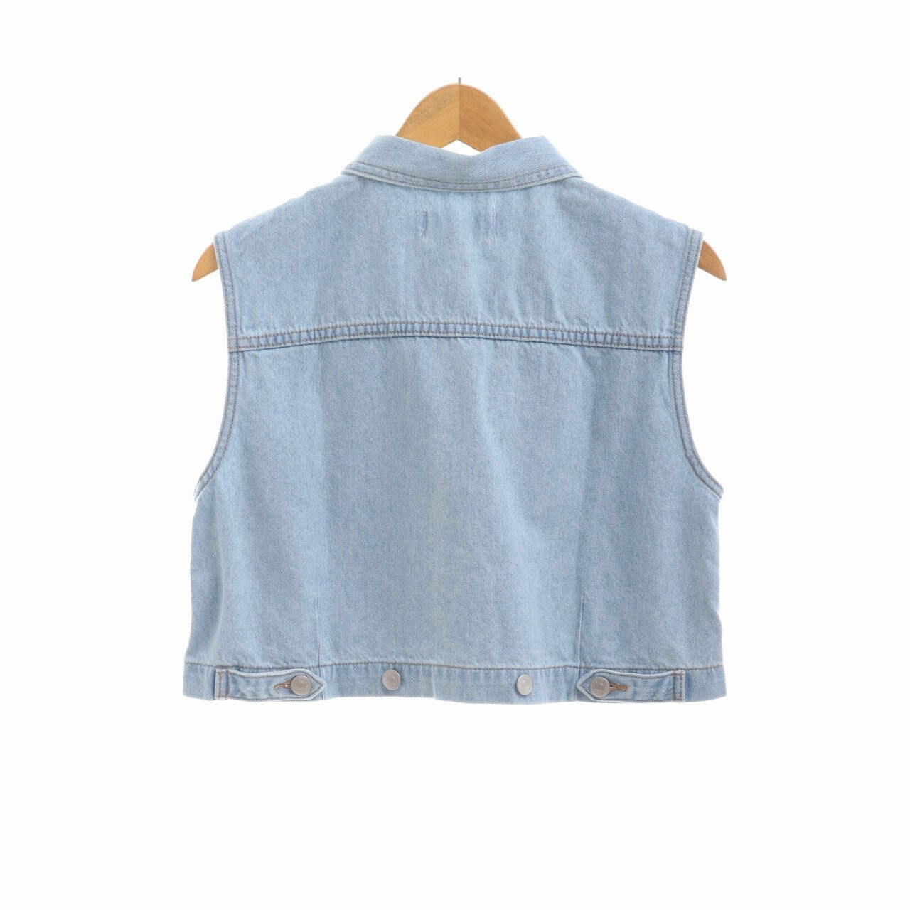 Pomelo. Light Blue Denim Vest