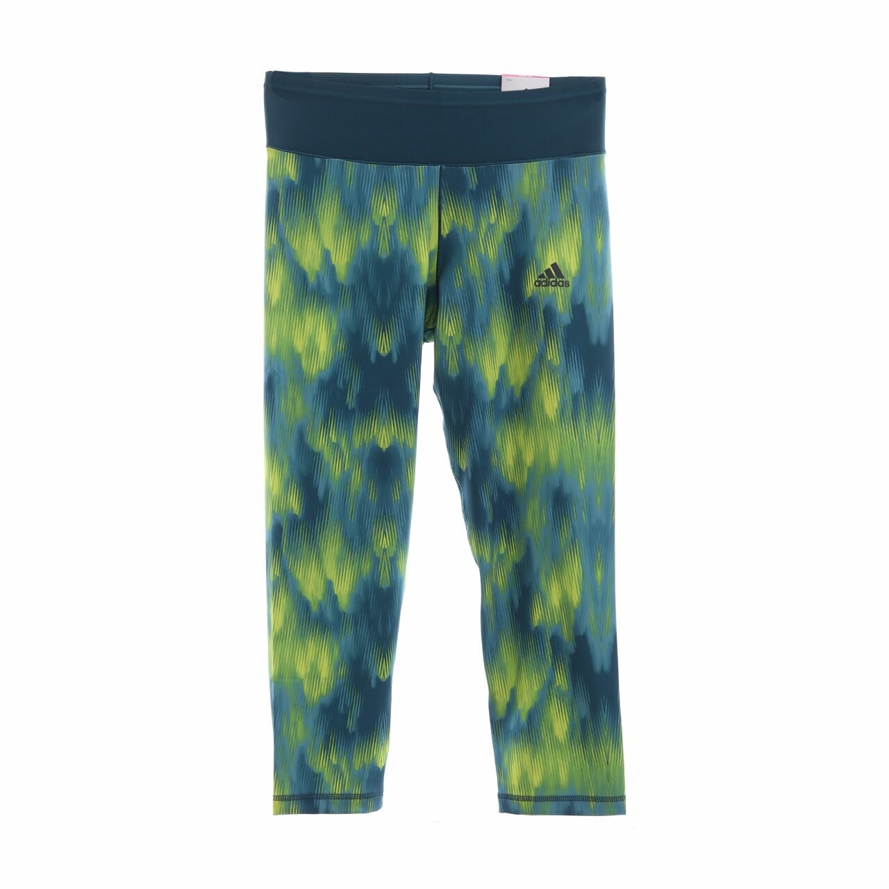 Adidas Green Tightdrop Legging Sport Cropped Pants