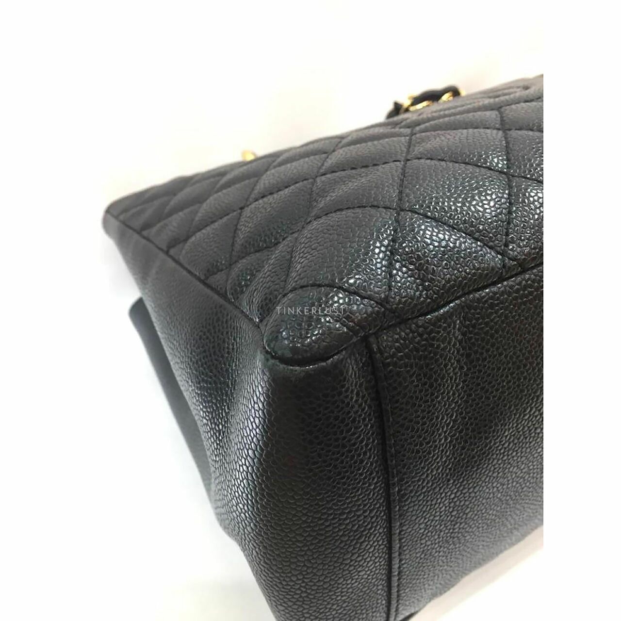 Chanel GST Black Caviar GHW #17 Tote Bag