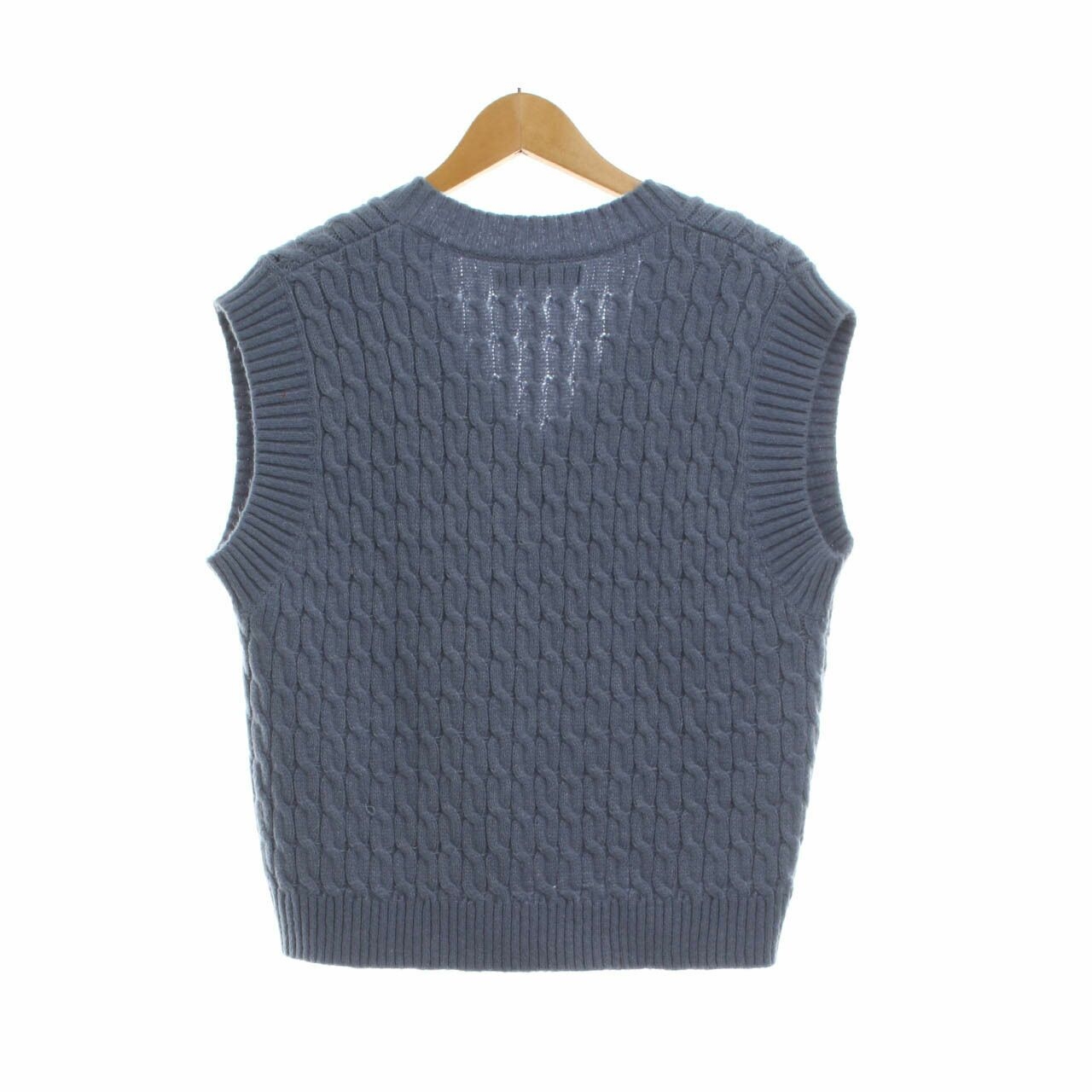 Lookboutiquestore Blue Knit Vest