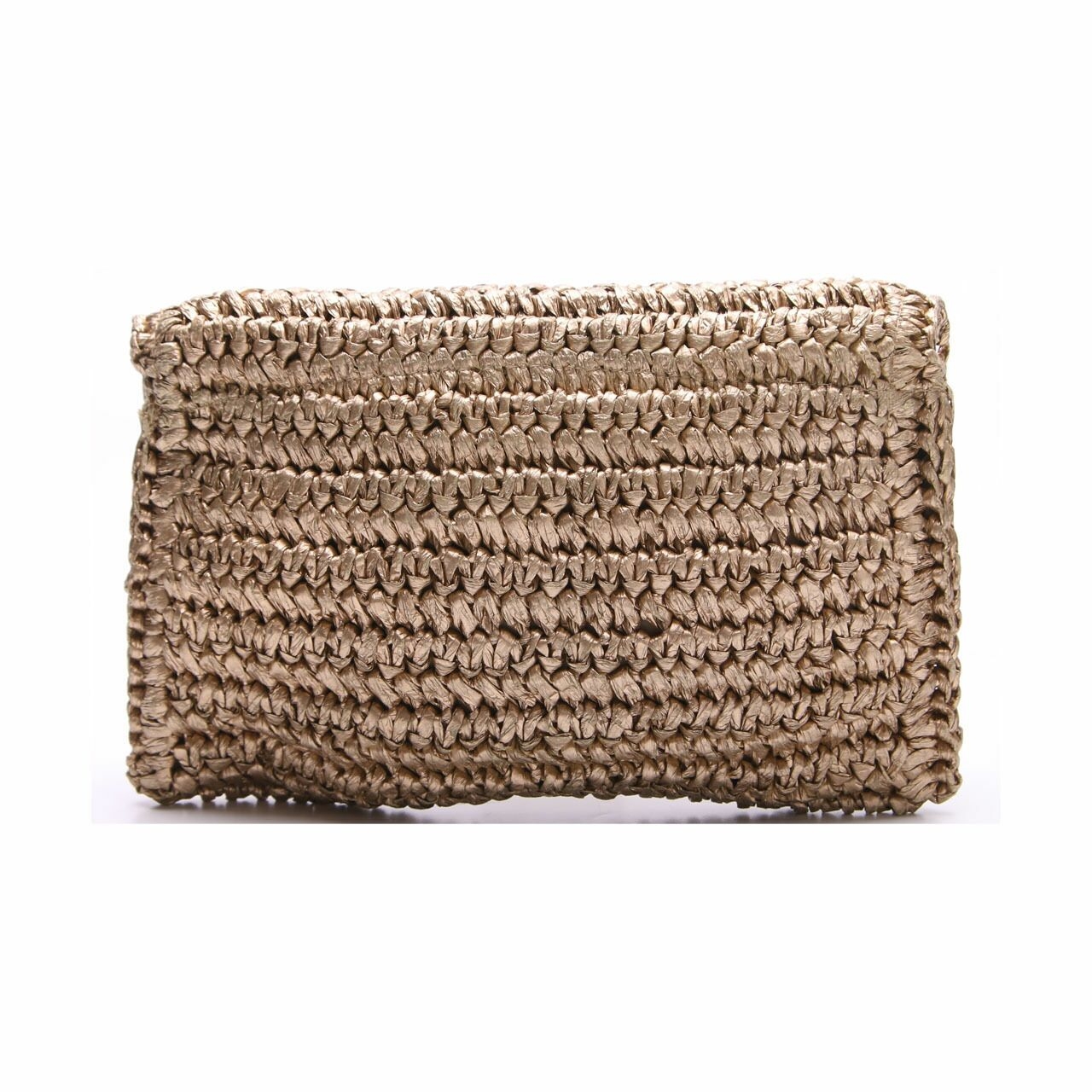 H&M Brown Straw Clutch