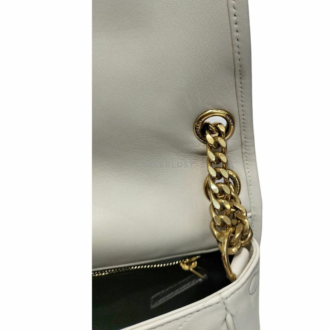 Saint Laurent Niki Medium Leather White GHW 2019 Shoulder Bag