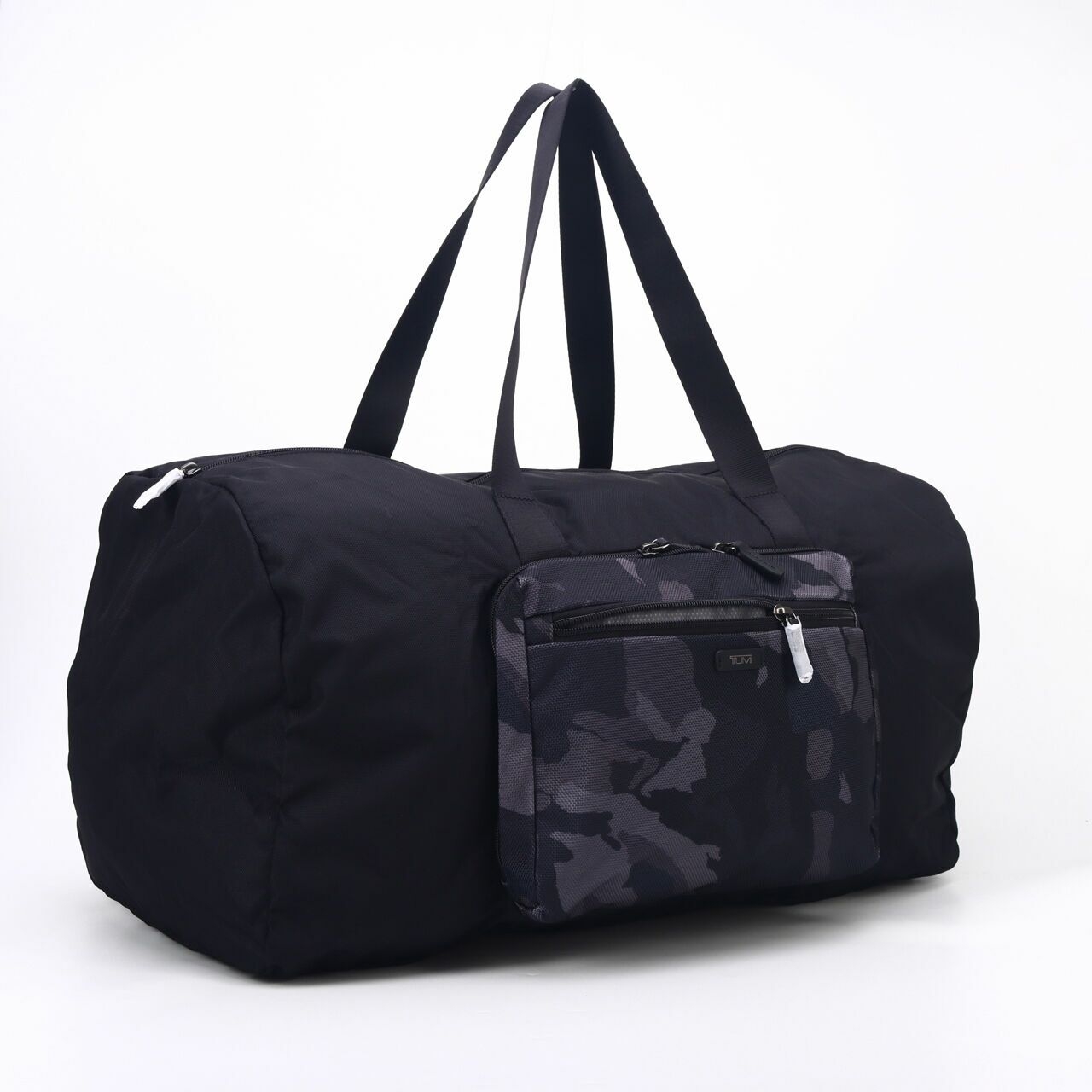 Tumi Black/Grey Packable Camo Duffle Tote Bag