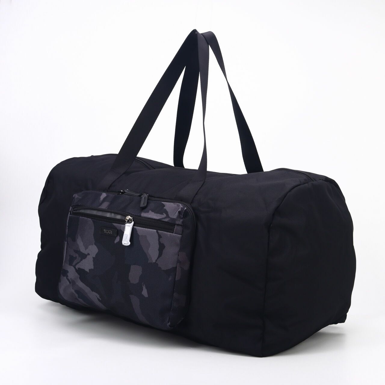 Tumi Black/Grey Packable Camo Duffle Tote Bag