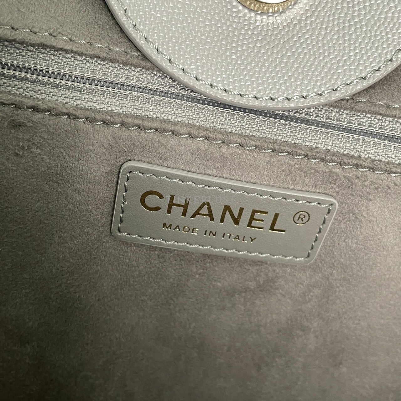 Chanel Deauville Large Shopping Bag Grey Caviar SHW #29