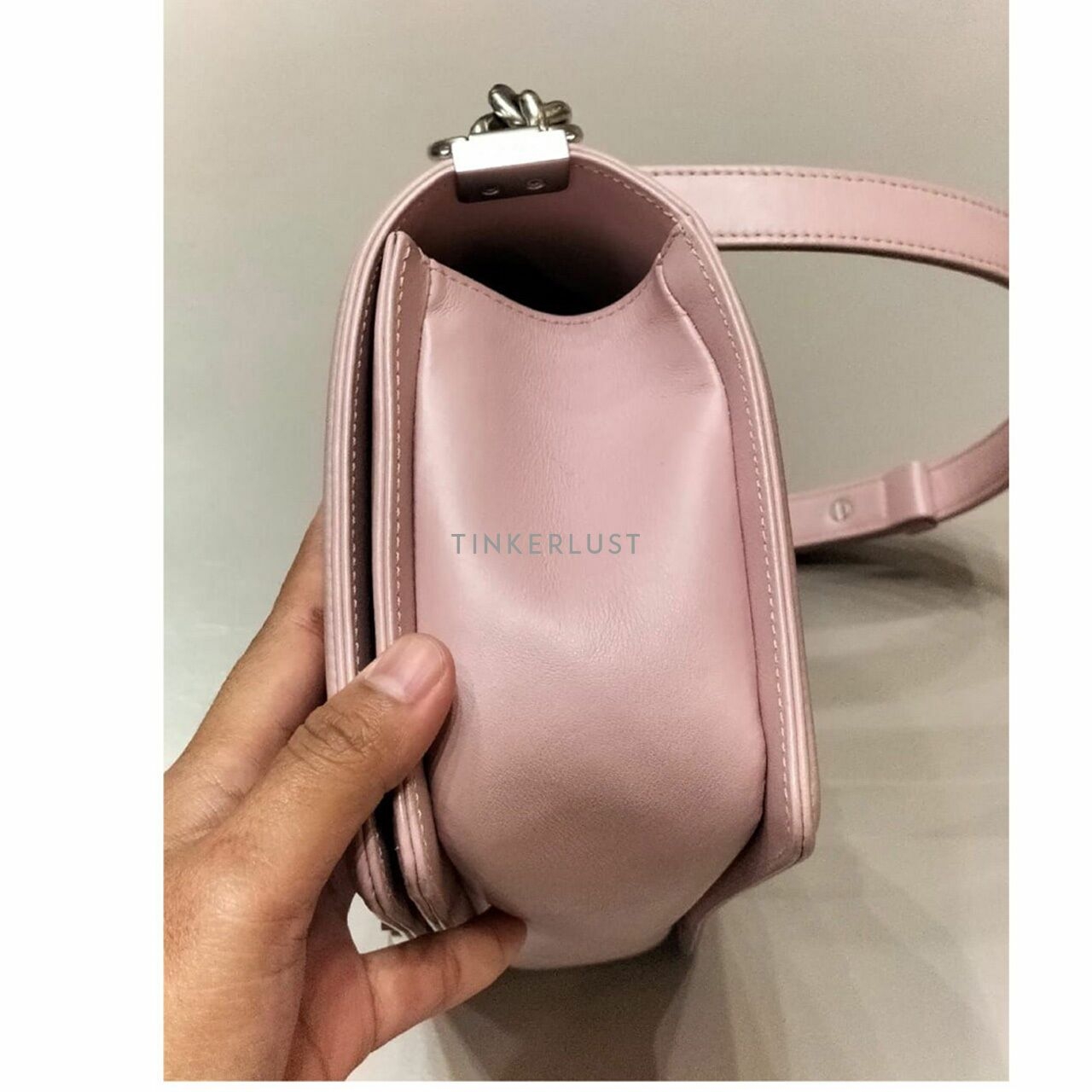 Chanel Boy Baby Pink Medium SHW Shoulder Bag