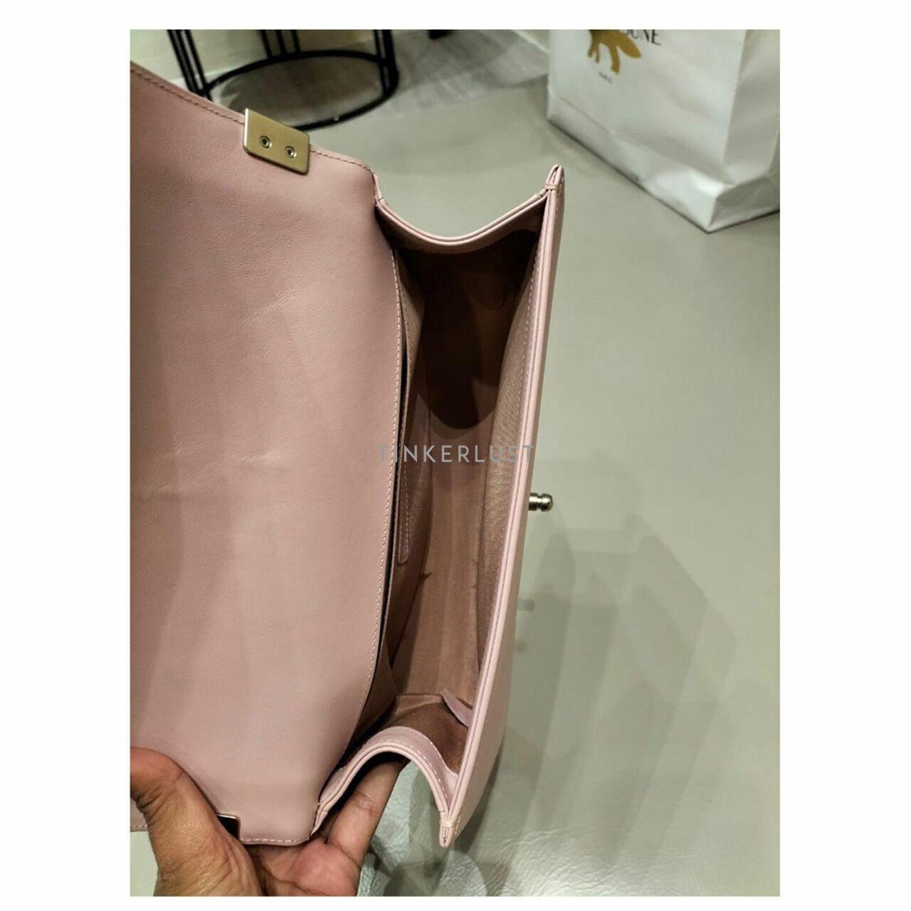 Chanel Boy Baby Pink Medium SHW Shoulder Bag