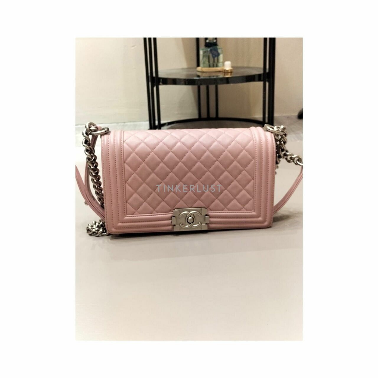 Chanel Boy Baby Pink Medium SHW Shoulder Bag