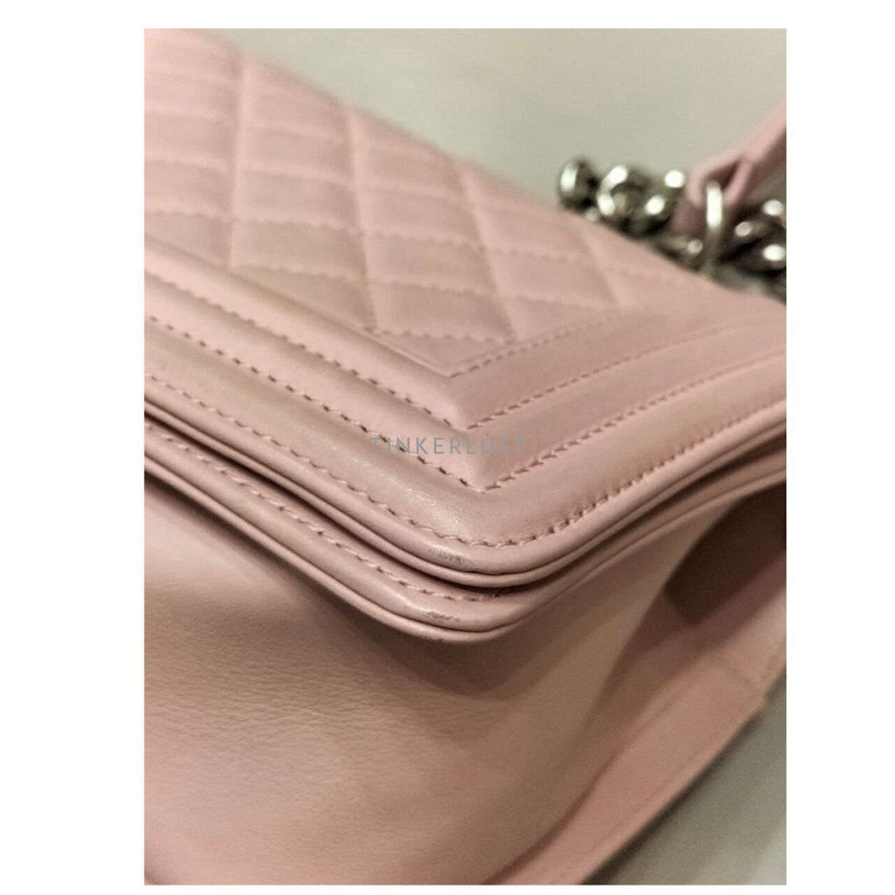 Chanel Boy Baby Pink Medium SHW Shoulder Bag