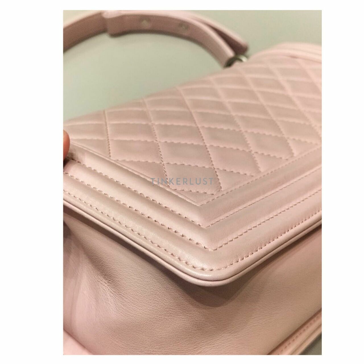 Chanel Boy Baby Pink Medium SHW Shoulder Bag