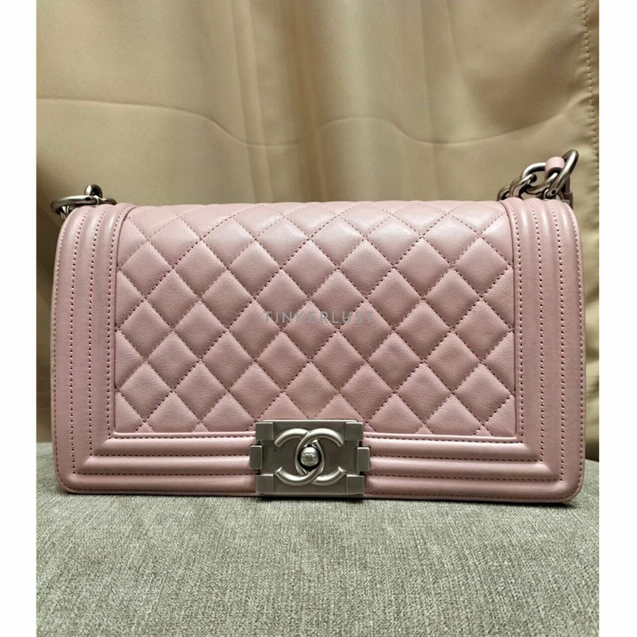 Chanel Boy Baby Pink Medium SHW Shoulder Bag