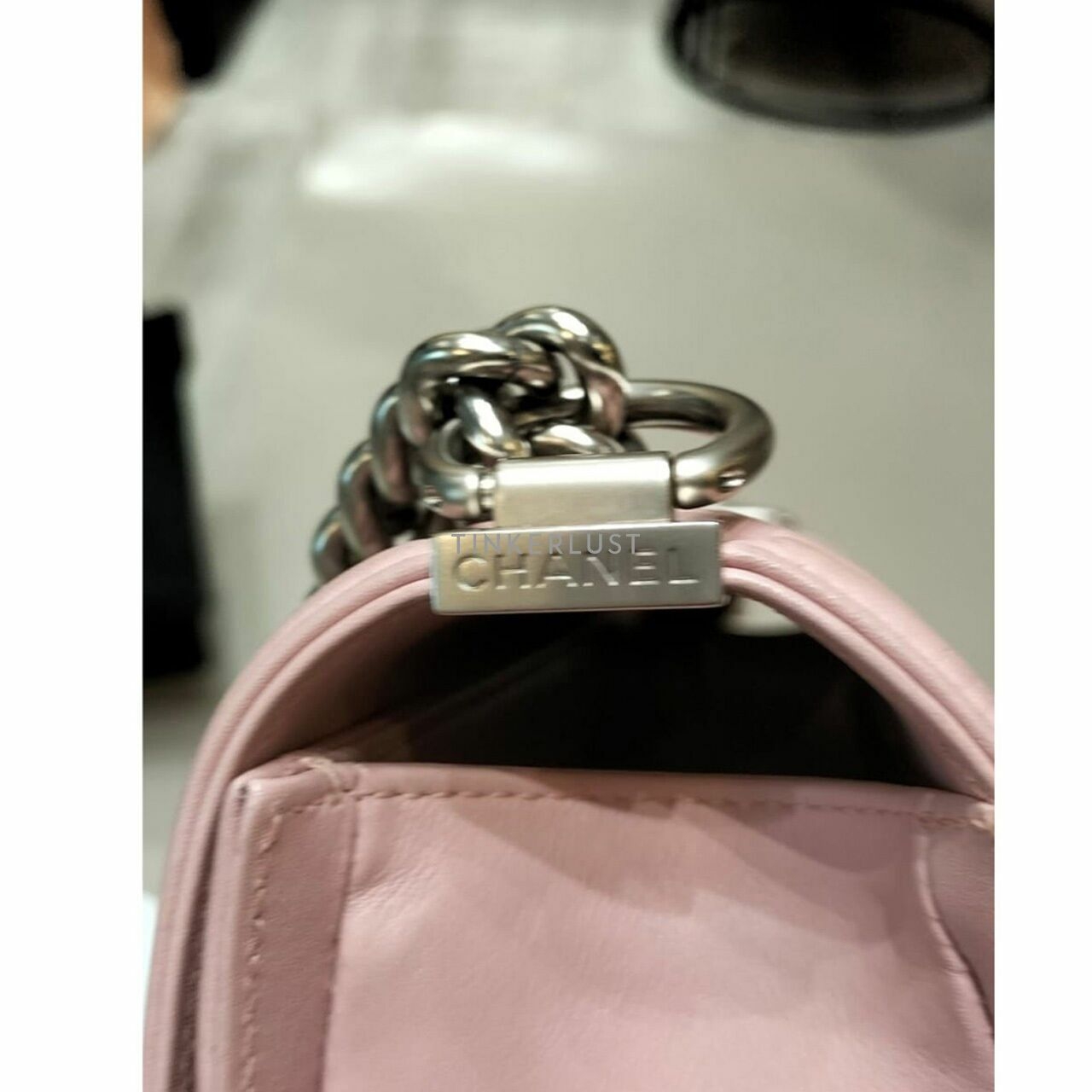 Chanel Boy Baby Pink Medium SHW Shoulder Bag