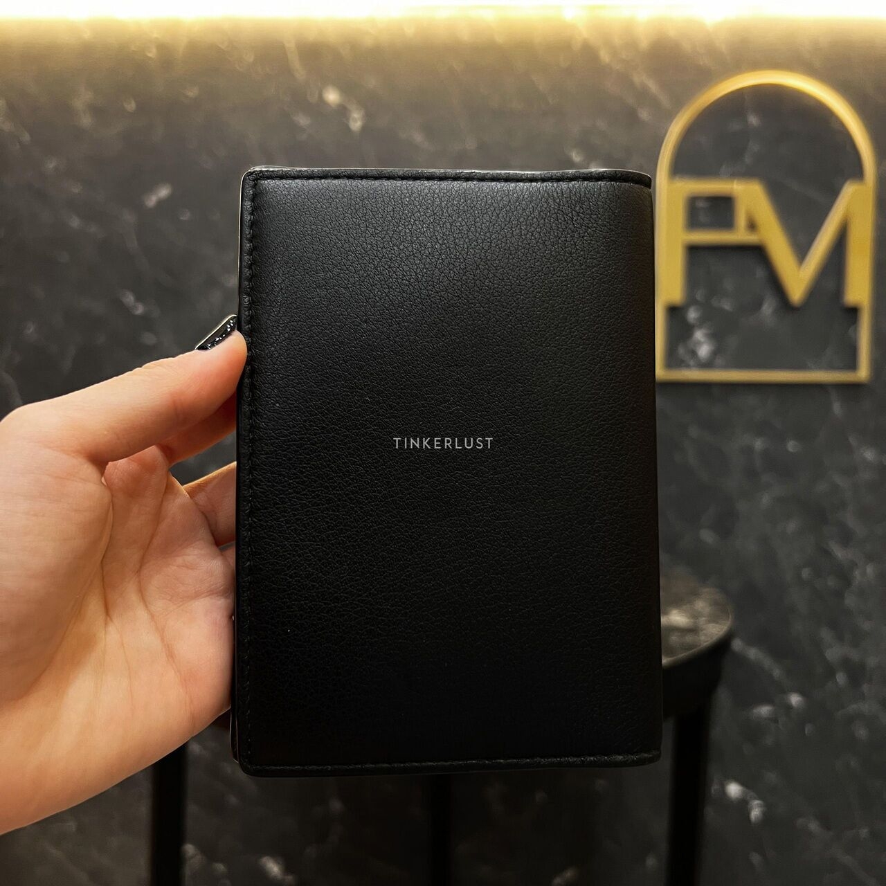 Balenciaga Bifold Card Holder Black Wallet