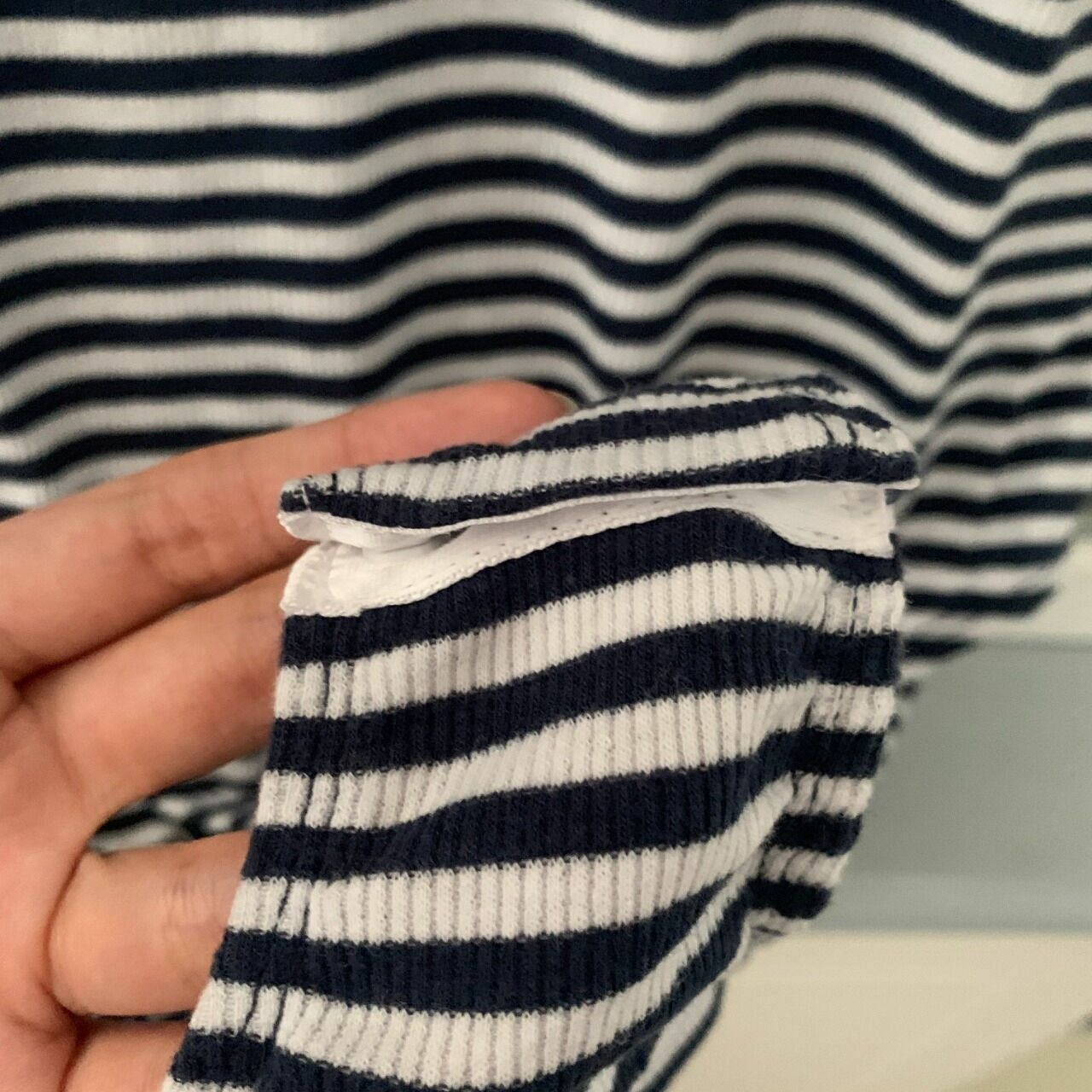 H&m Blue & White Stripes Kaos