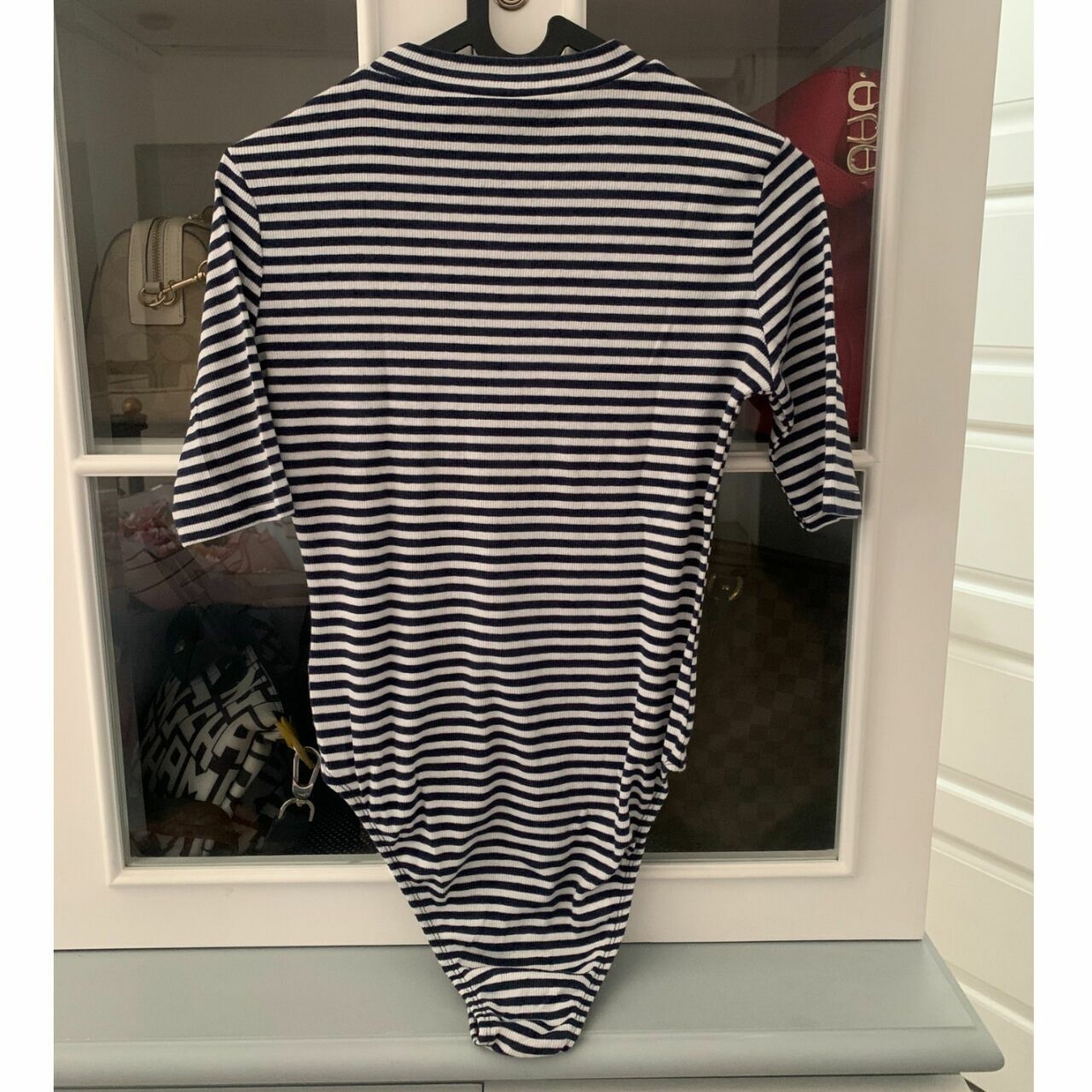 H&m Blue & White Stripes Kaos