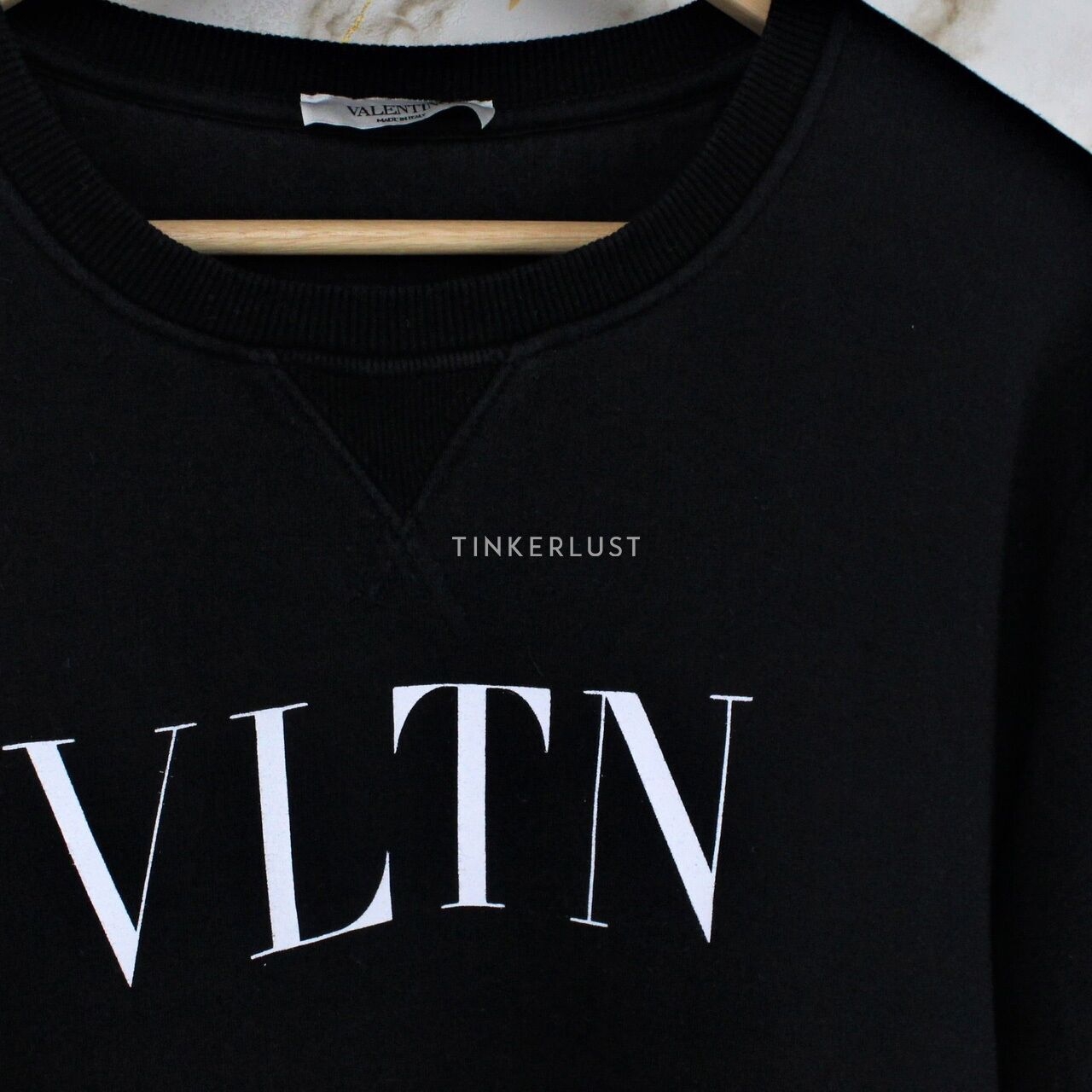 Valentino Black VLTN Logo Sweater