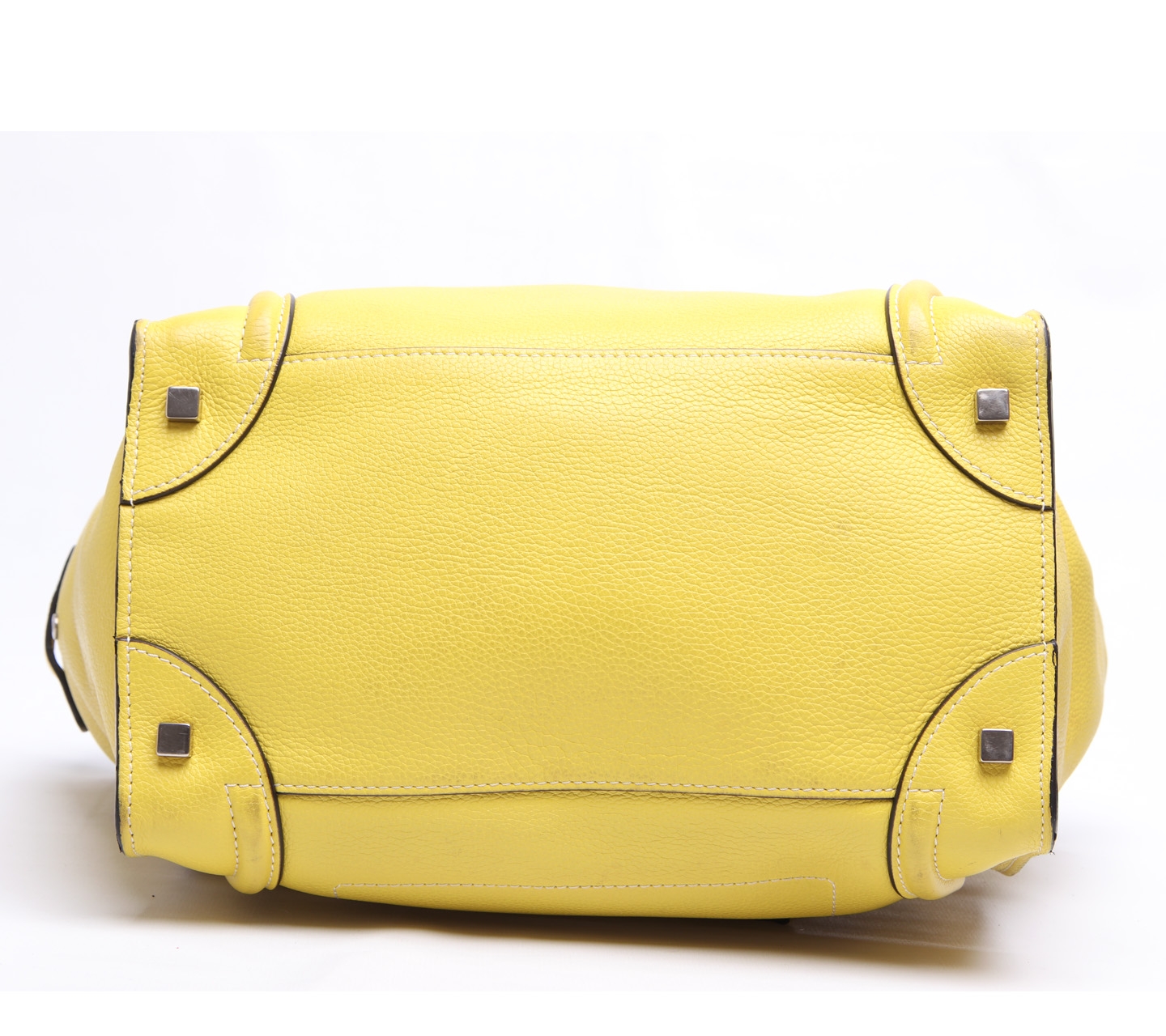 Celine Yellow ML Nano Leather Handbag