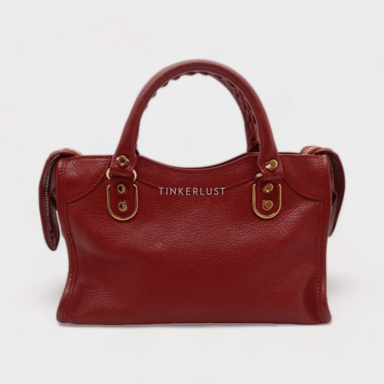 Balenciaga Mini City 24cm Rouge Edge GHW 2021 Satchel