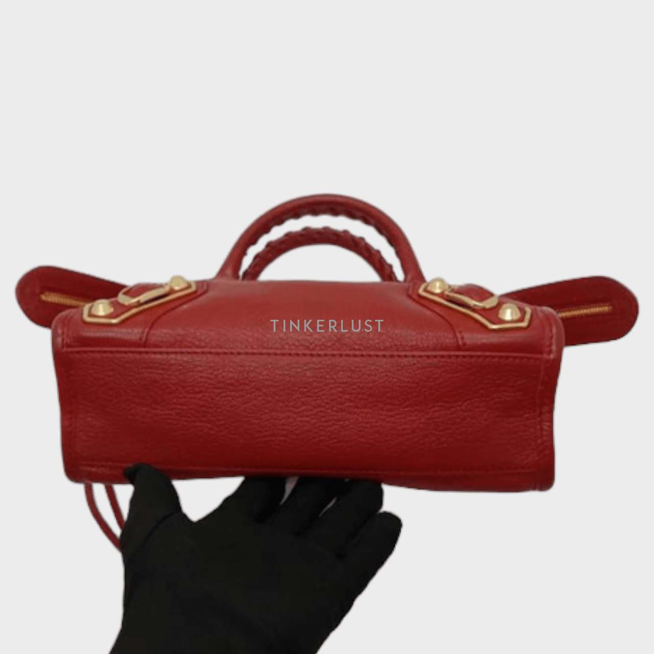 Balenciaga Mini City 24cm Rouge Edge GHW 2021 Satchel