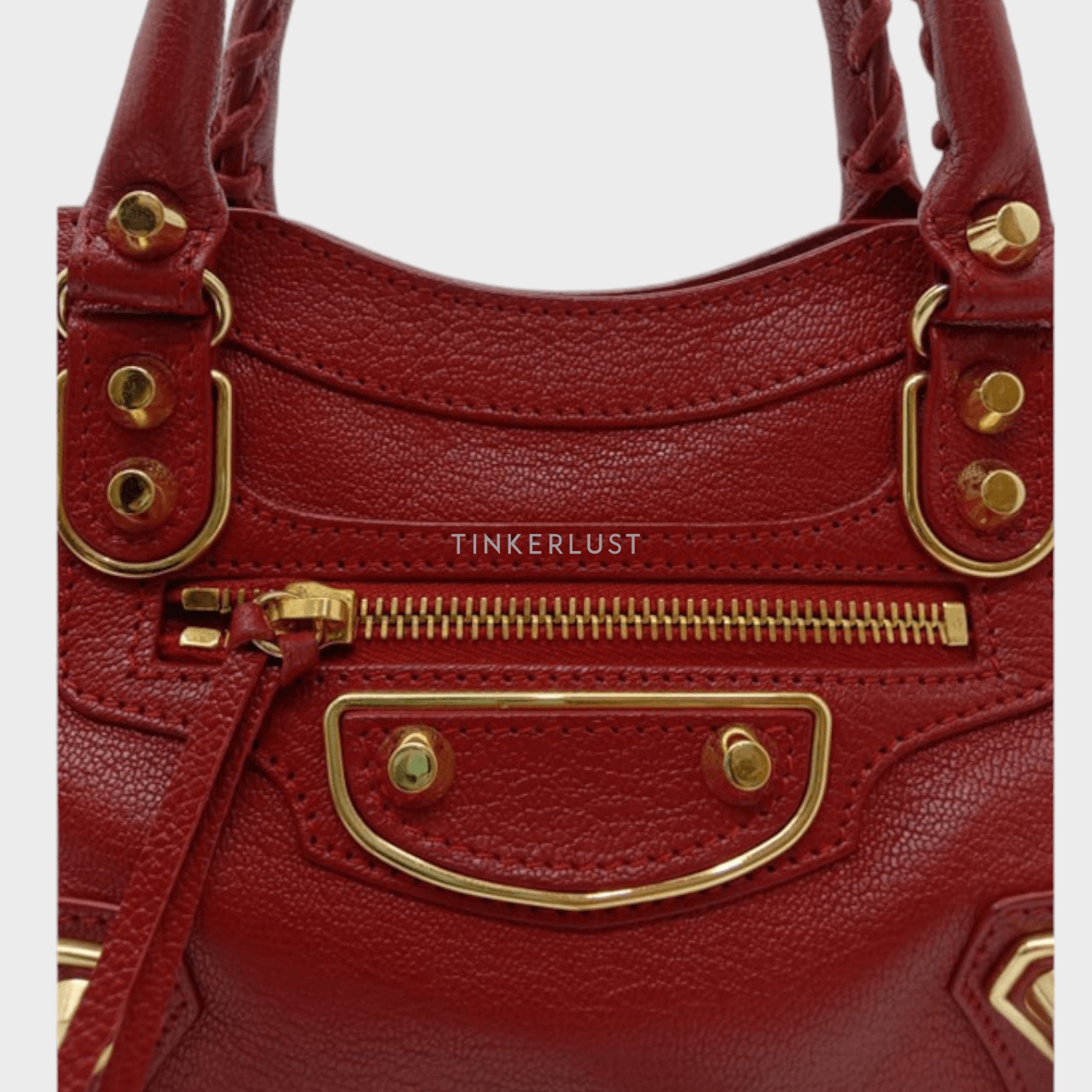 Balenciaga Mini City 24cm Rouge Edge GHW 2021 Satchel