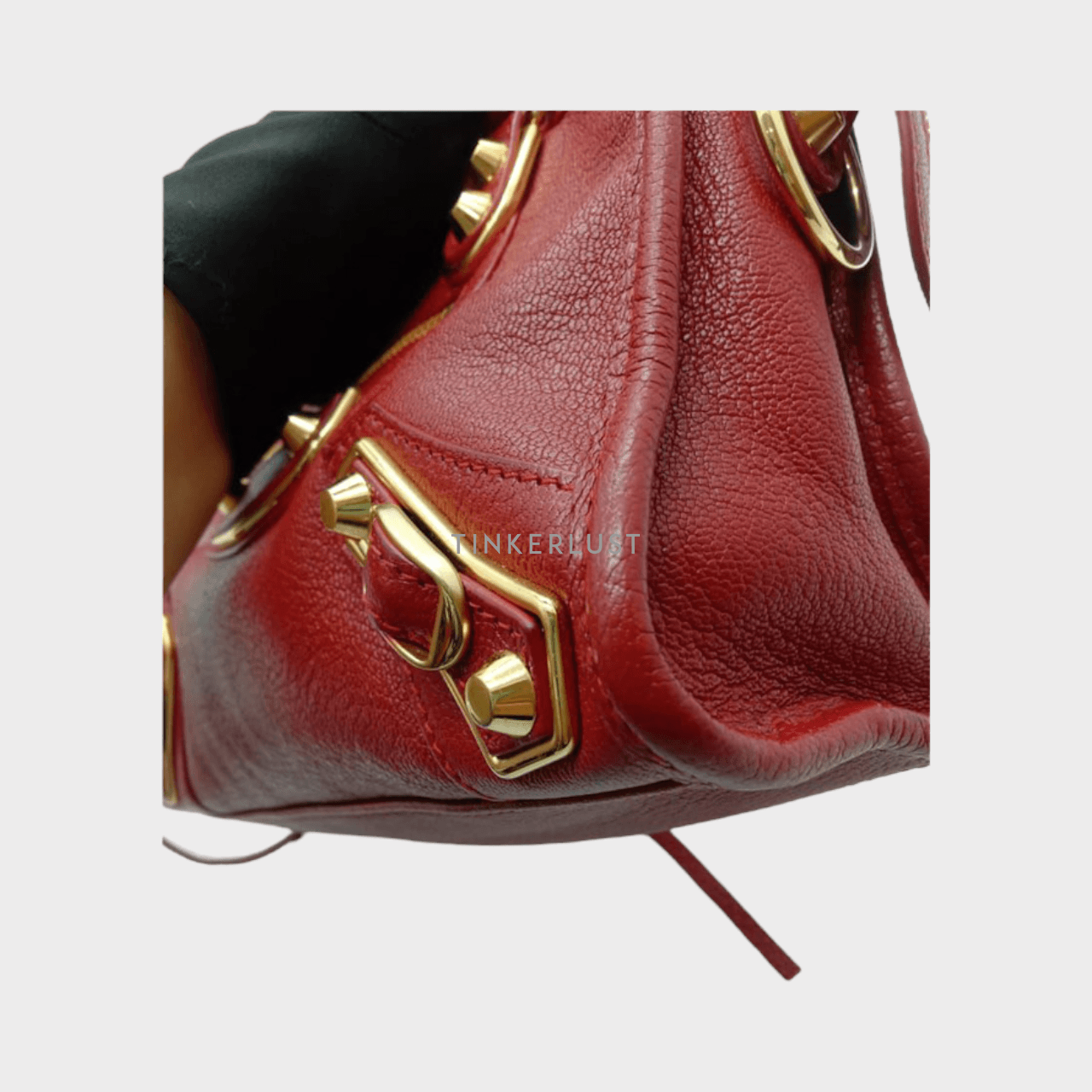 Balenciaga Mini City 24cm Rouge Edge GHW 2021 Satchel