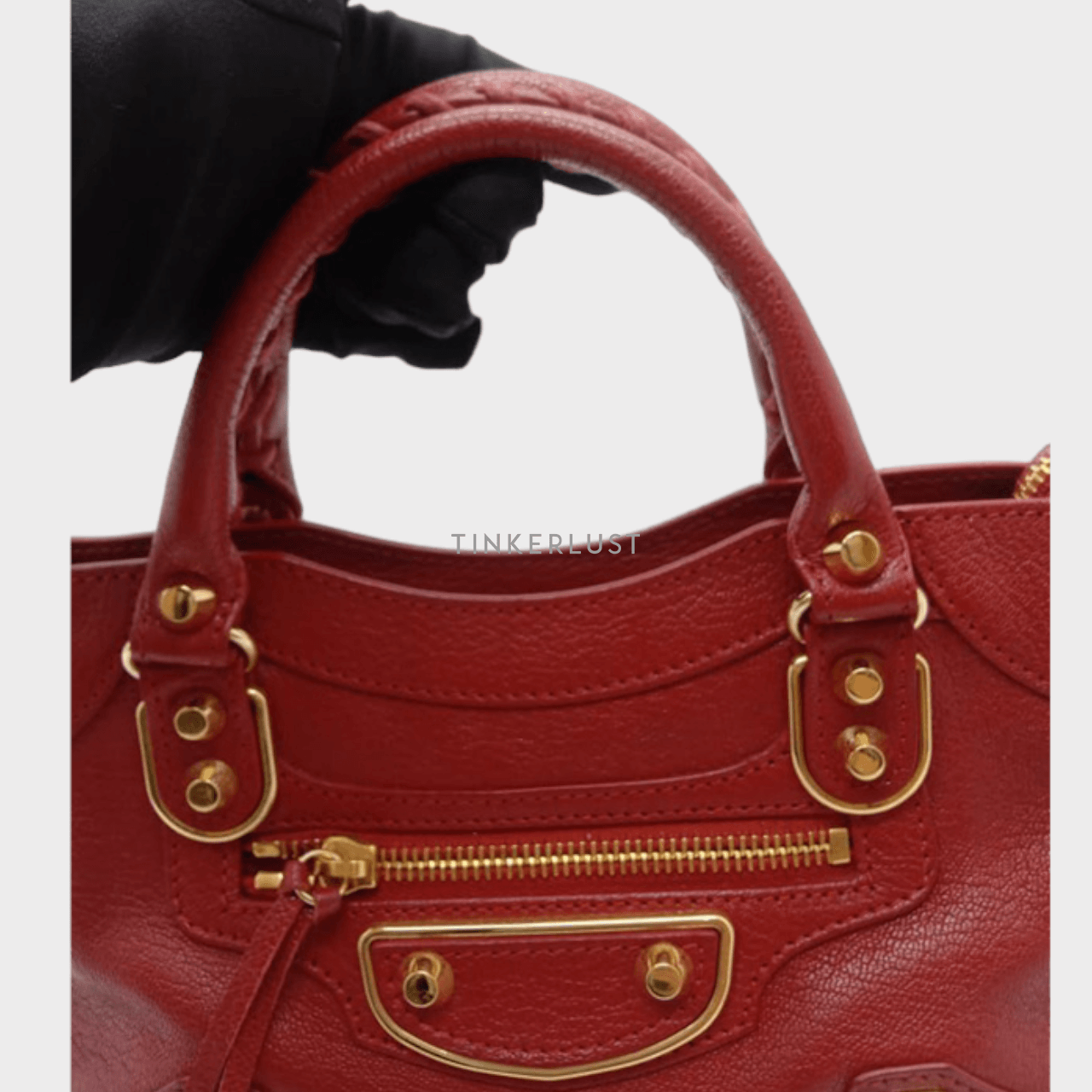 Balenciaga Mini City 24cm Rouge Edge GHW 2021 Satchel