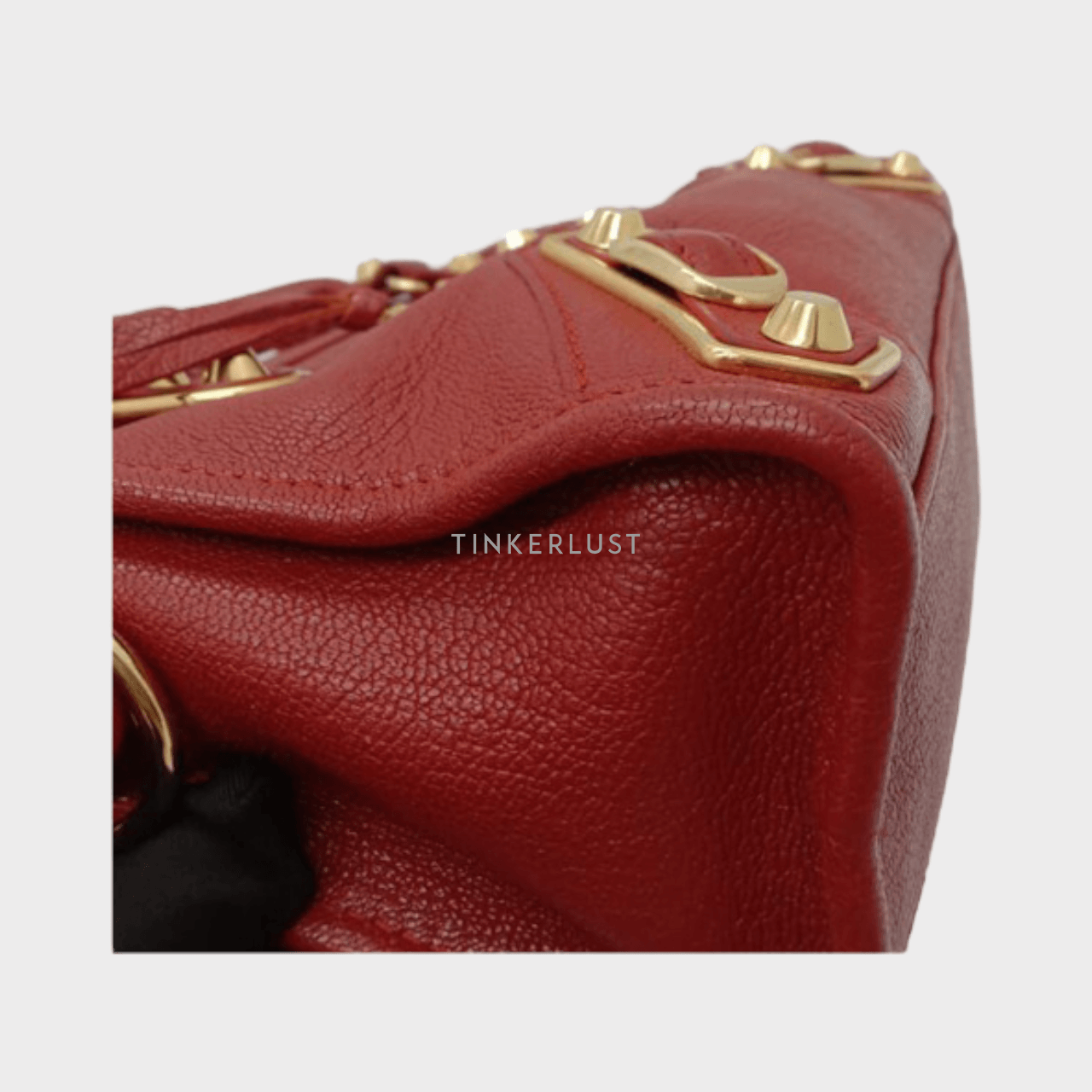 Balenciaga Mini City 24cm Rouge Edge GHW 2021 Satchel