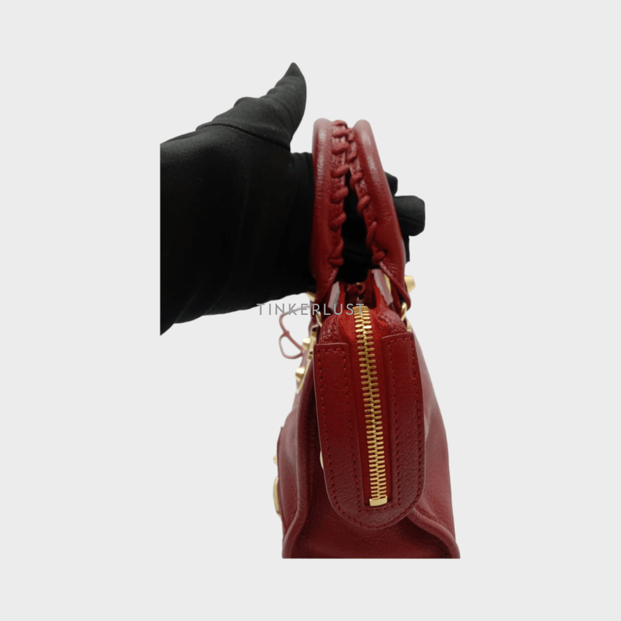 Balenciaga Mini City 24cm Rouge Edge GHW 2021 Satchel