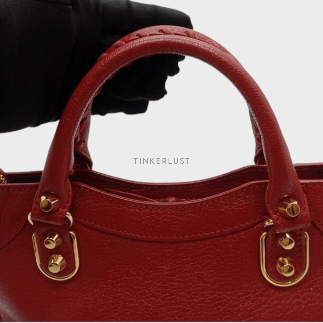 Balenciaga Mini City 24cm Rouge Edge GHW 2021 Satchel