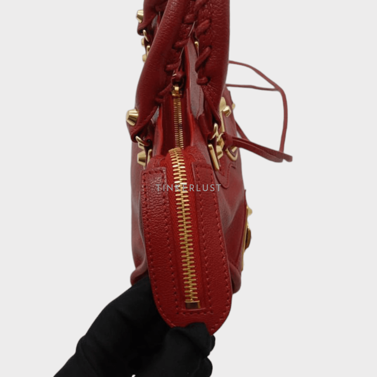 Balenciaga Mini City 24cm Rouge Edge GHW 2021 Satchel