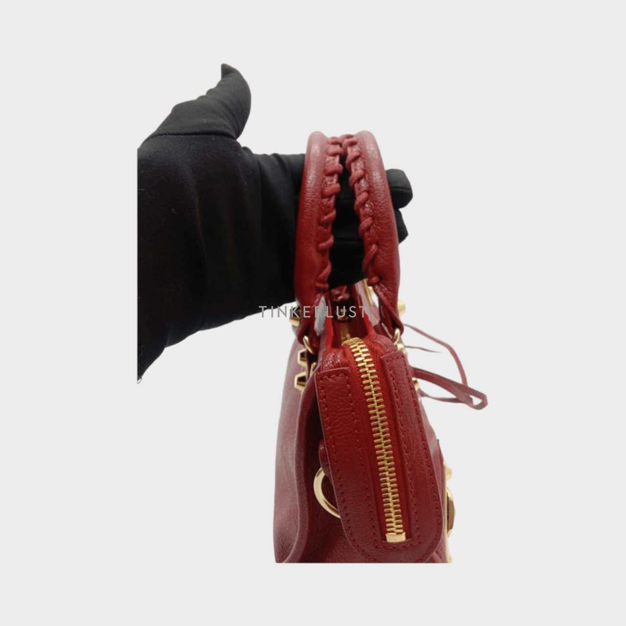 Balenciaga Mini City 24cm Rouge Edge GHW 2021 Satchel