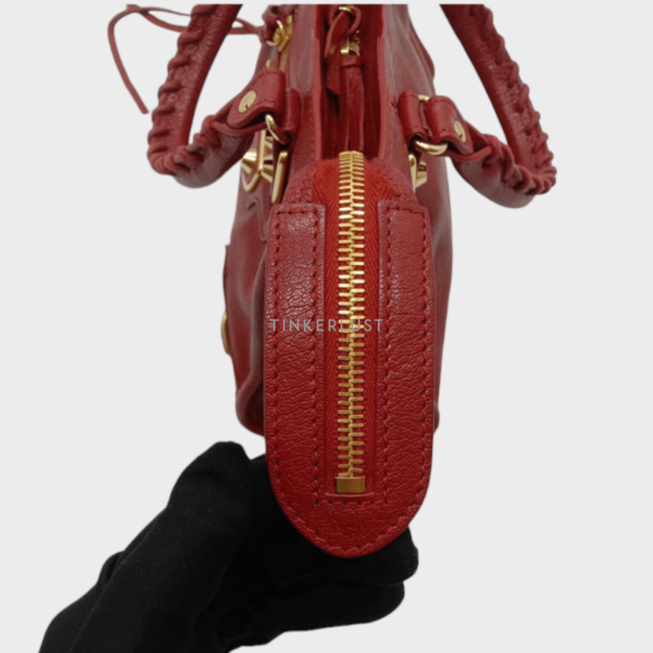 Balenciaga Mini City 24cm Rouge Edge GHW 2021 Satchel