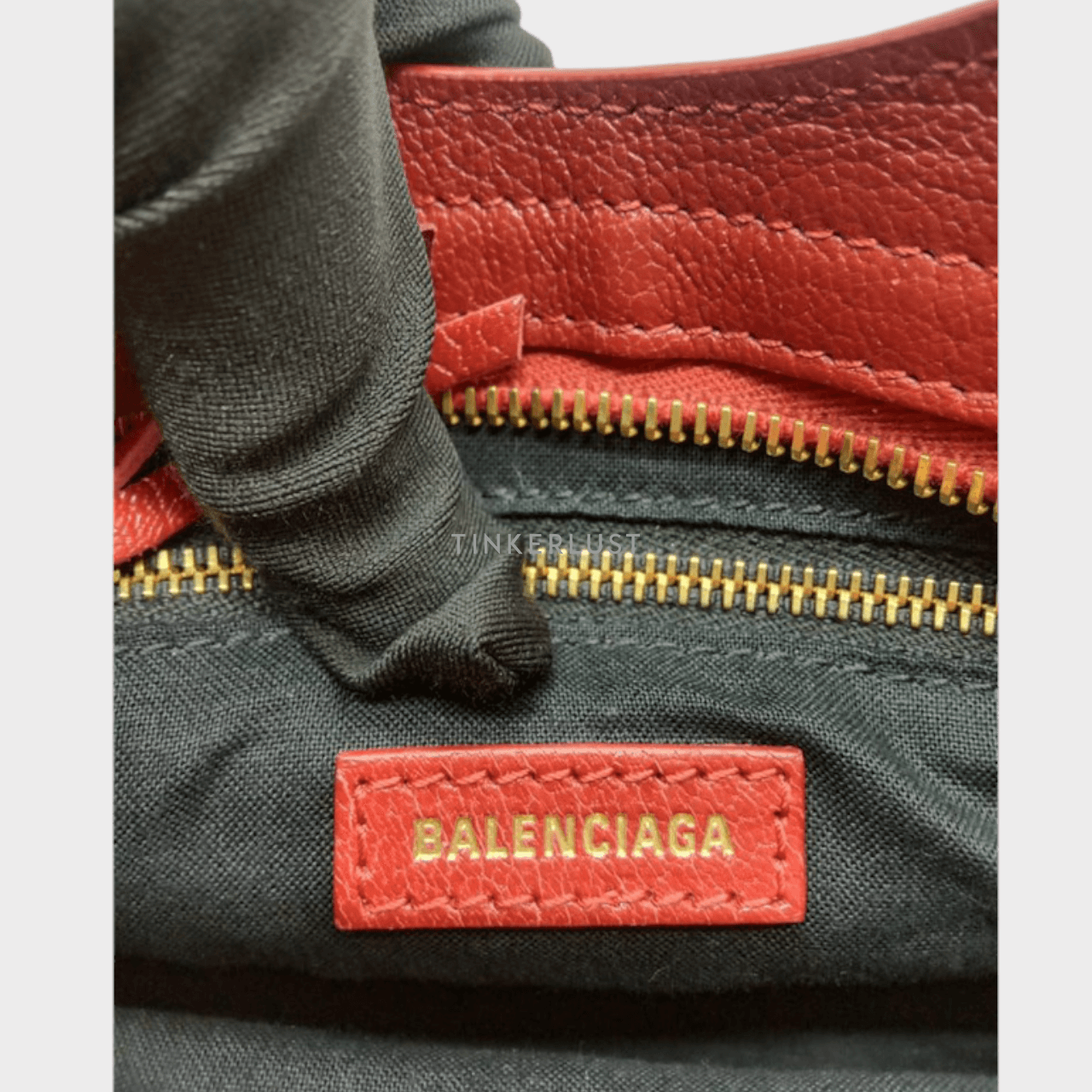 Balenciaga Mini City 24cm Rouge Edge GHW 2021 Satchel