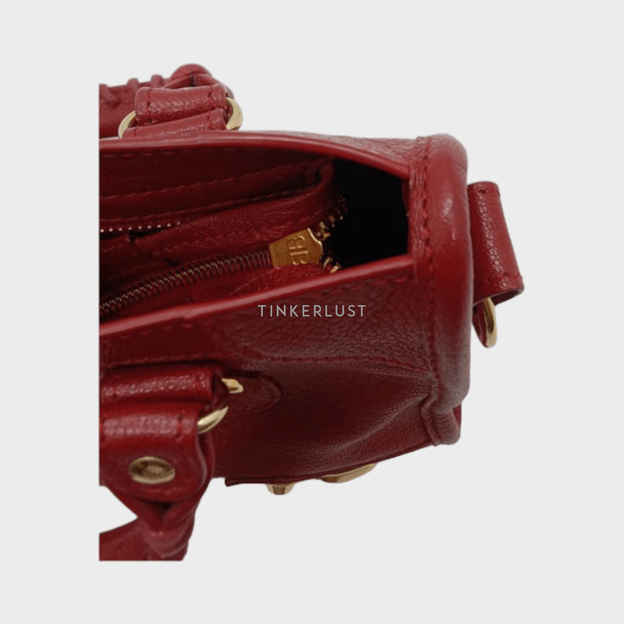 Balenciaga Mini City 24cm Rouge Edge GHW 2021 Satchel