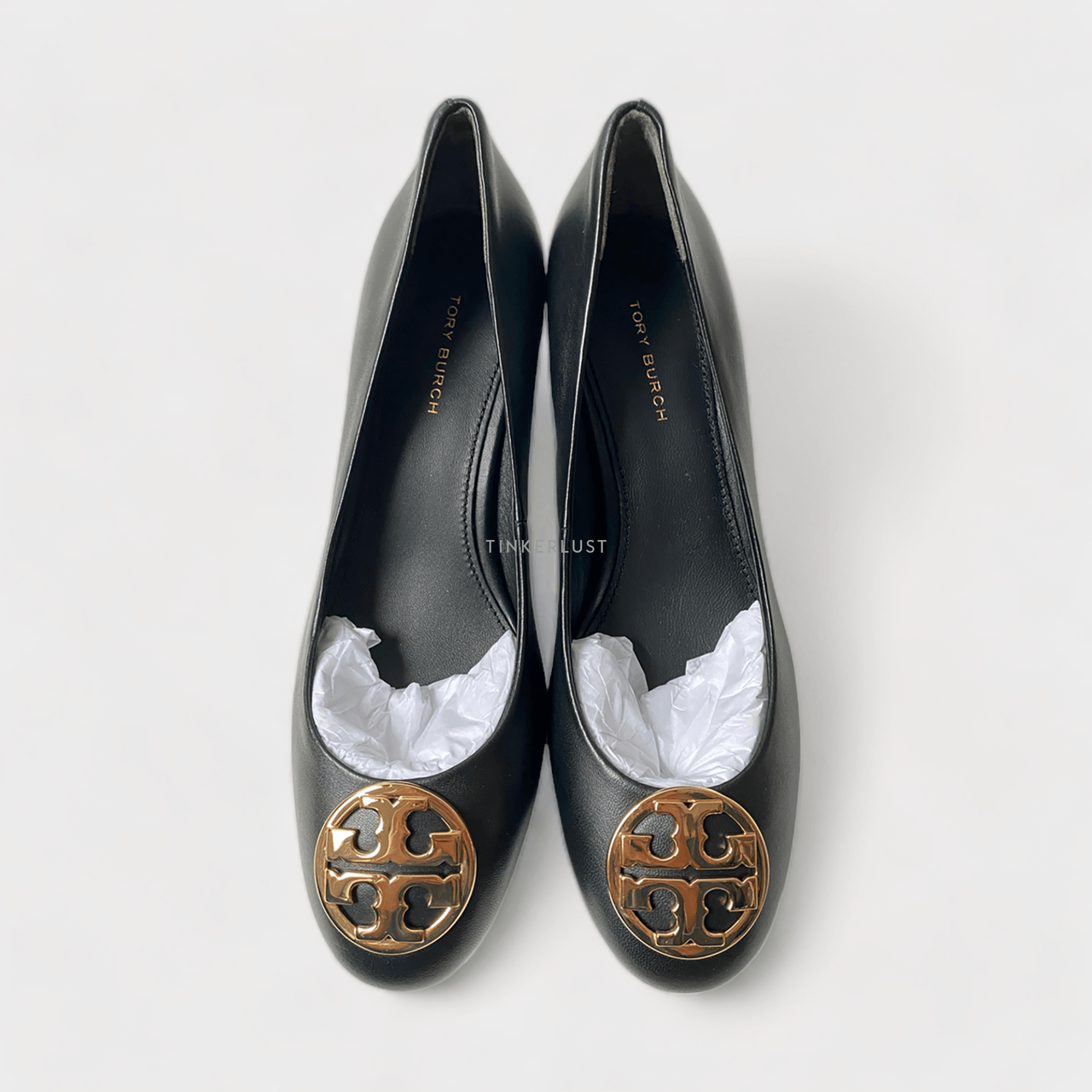 Tory Burch Chelsea 50MM Pump Nappa Leather Perfect Black Heels