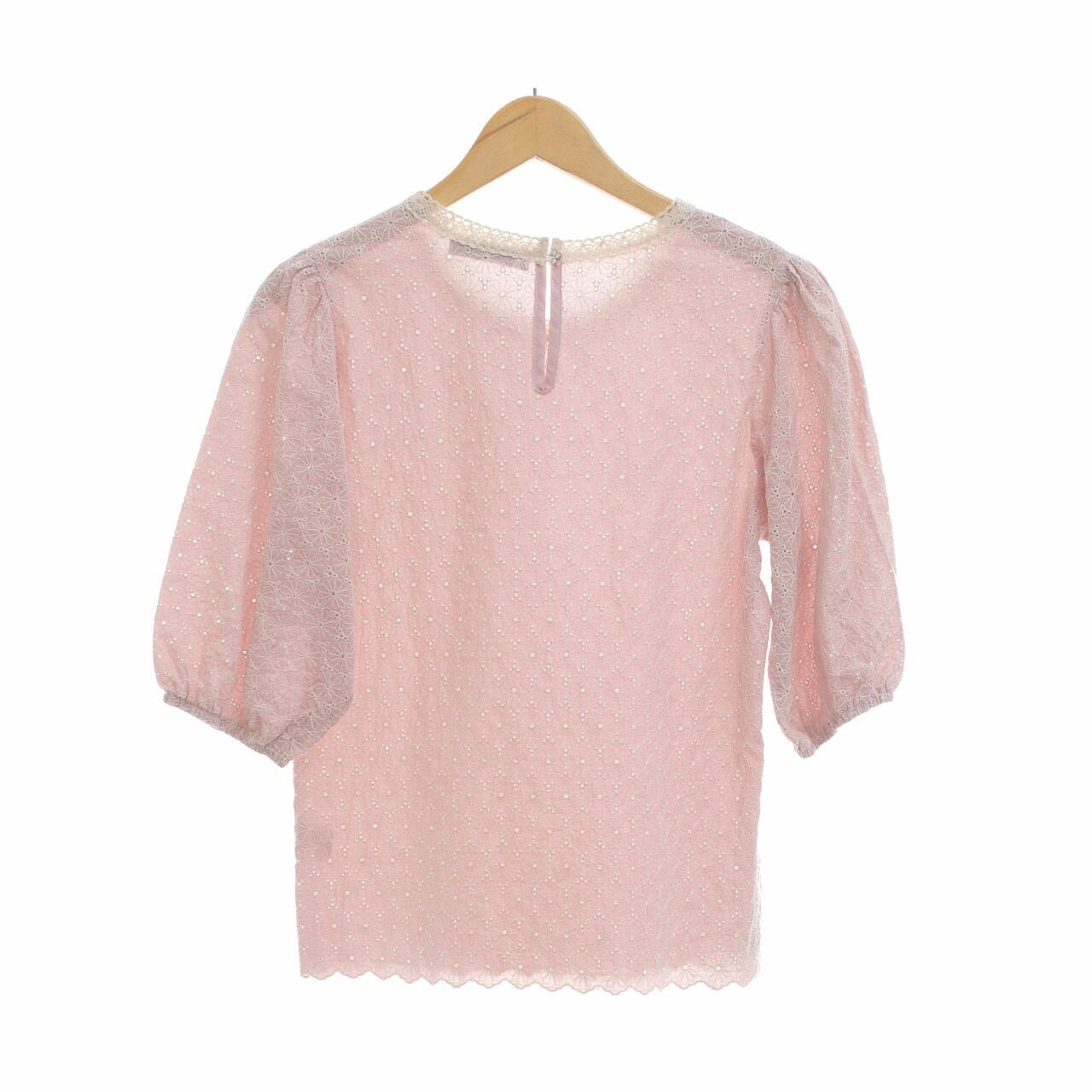 Chic Simple Pink Blouse