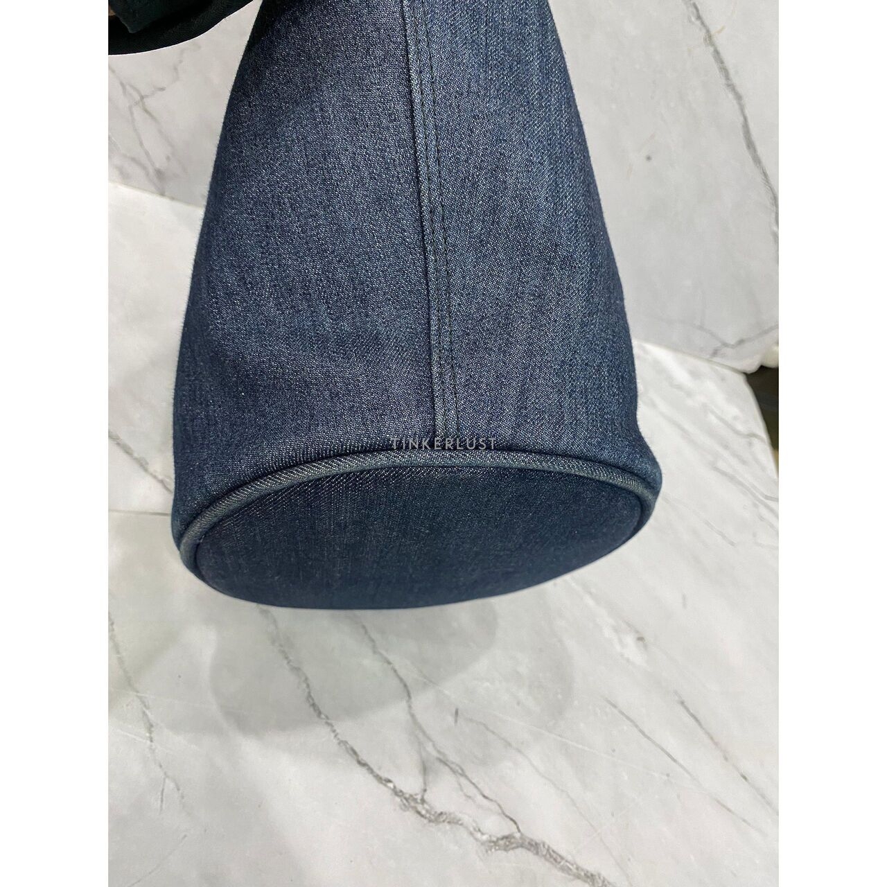 Prada Denim Bucket SHW Satchel