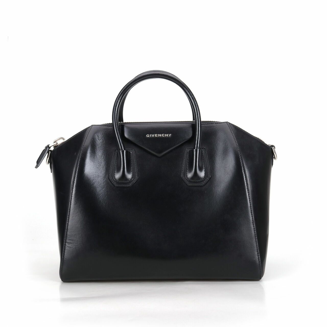 Givenchy Shiny Lord Calfskin Antigona Bag Black