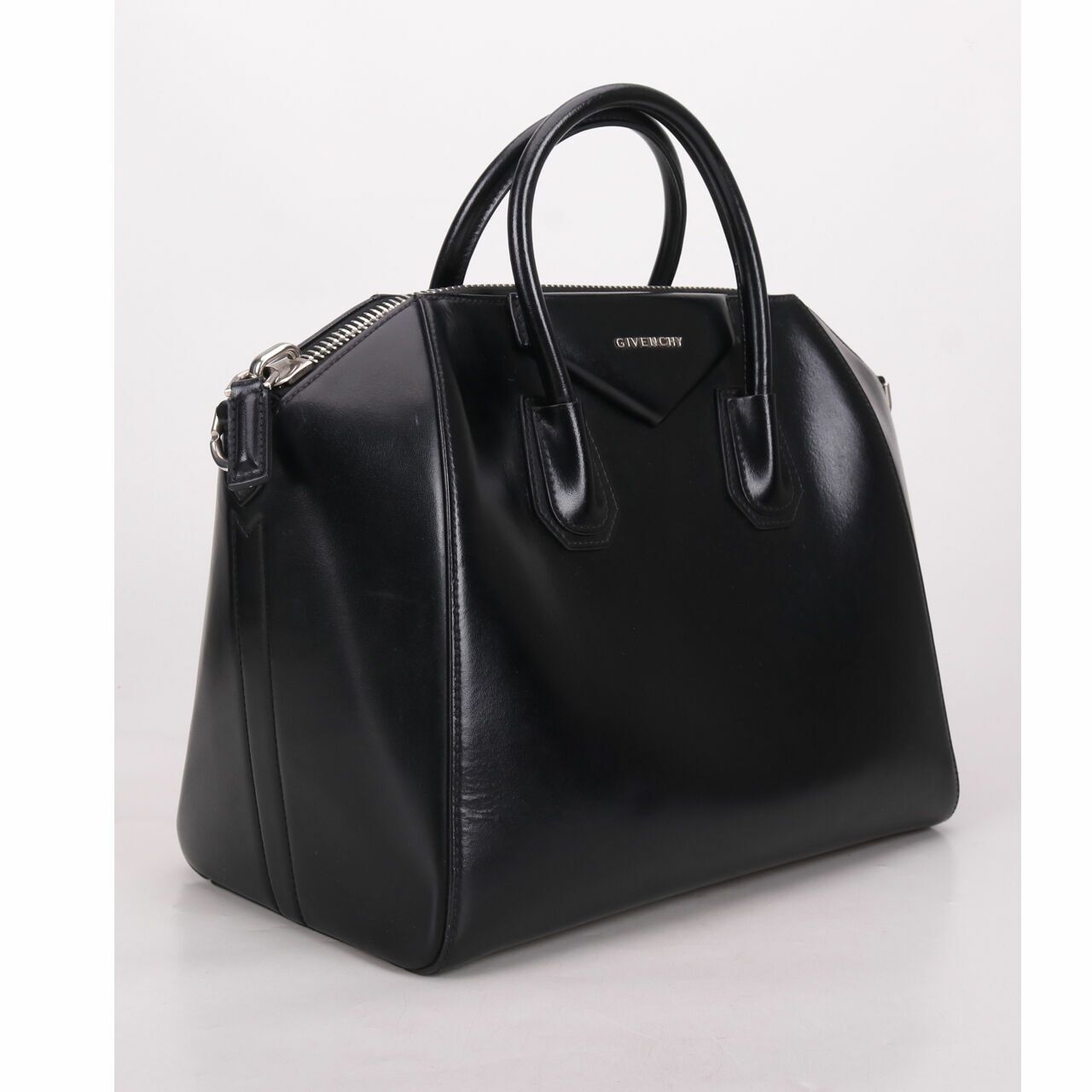 Givenchy Shiny Lord Calfskin Antigona Bag Black