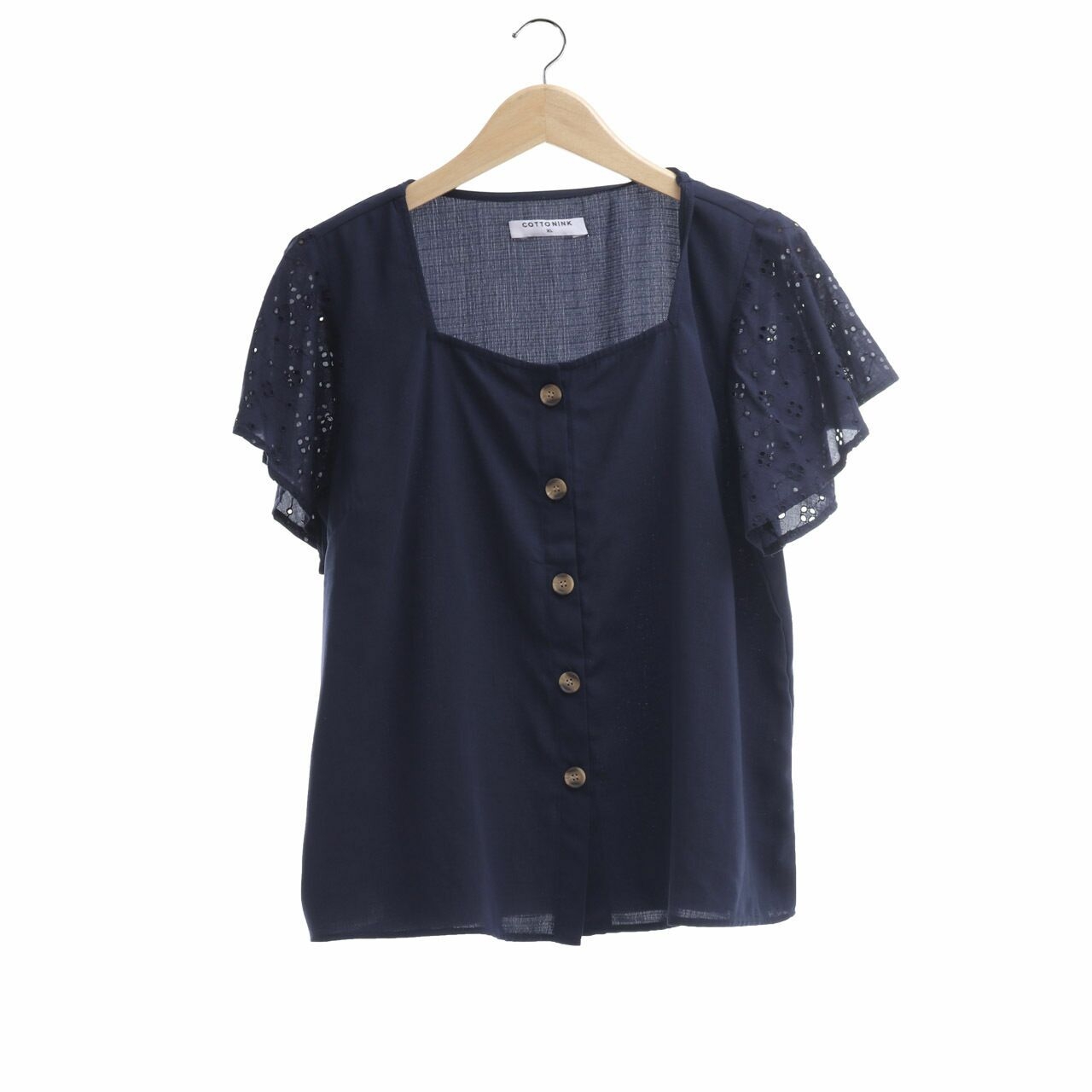 Cotton Ink Dark Blue Blouse