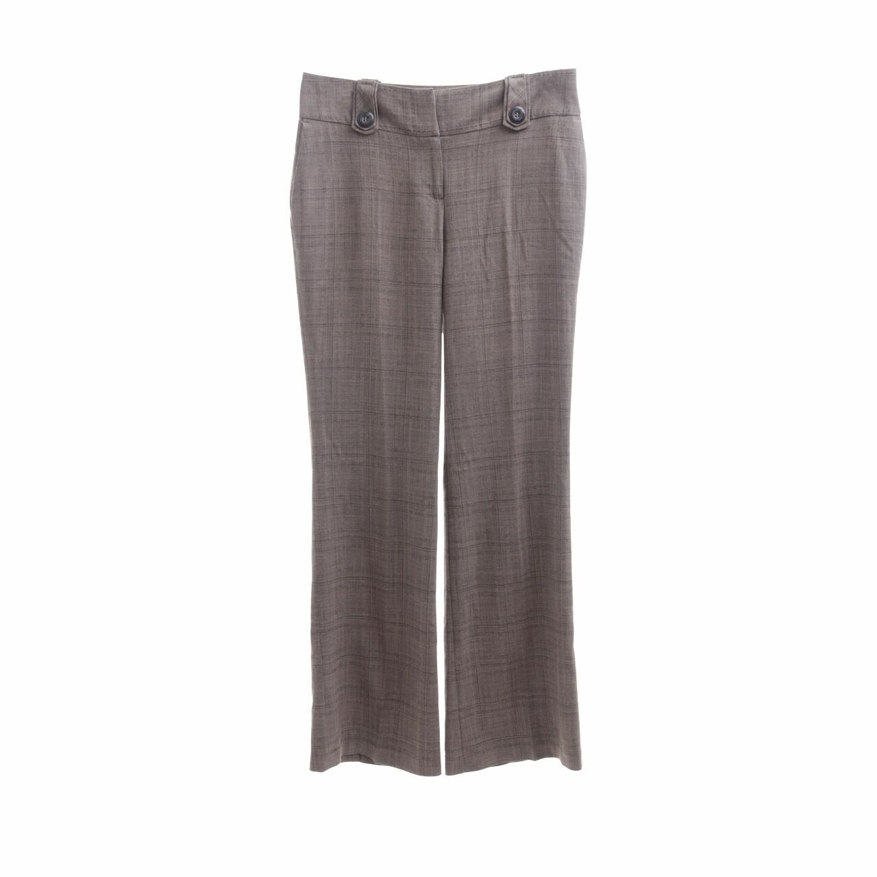 Next Brown Plaid Trousers