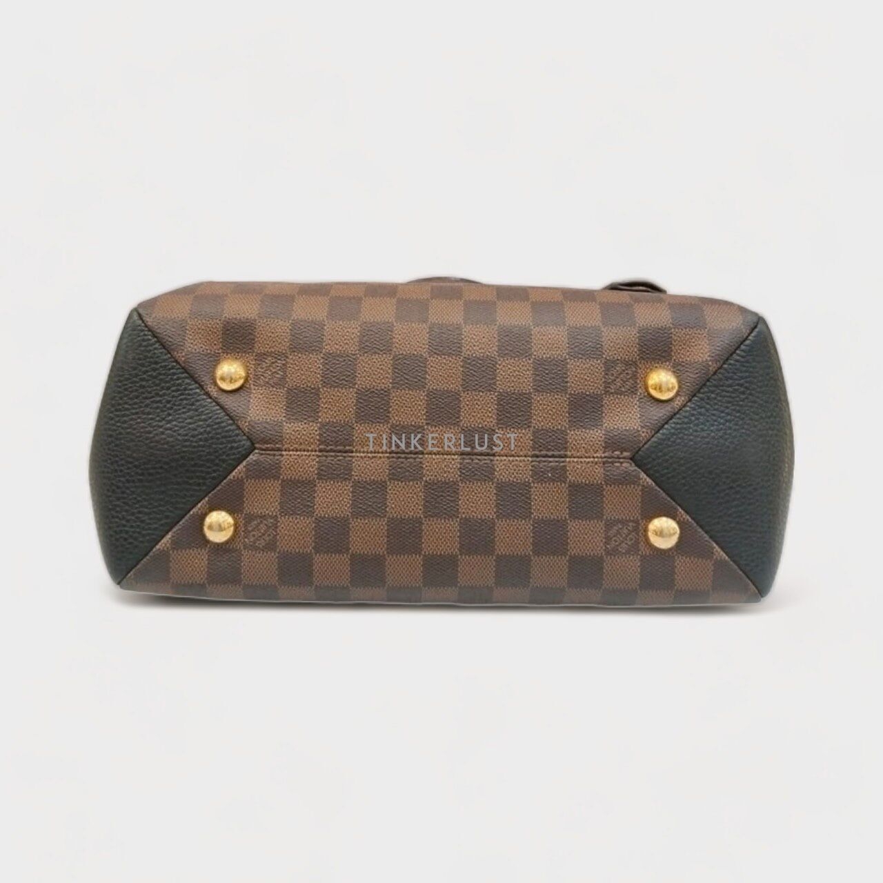 Louis Vuitton Damier Ebene Cuir Taurillon Britanny Satchel