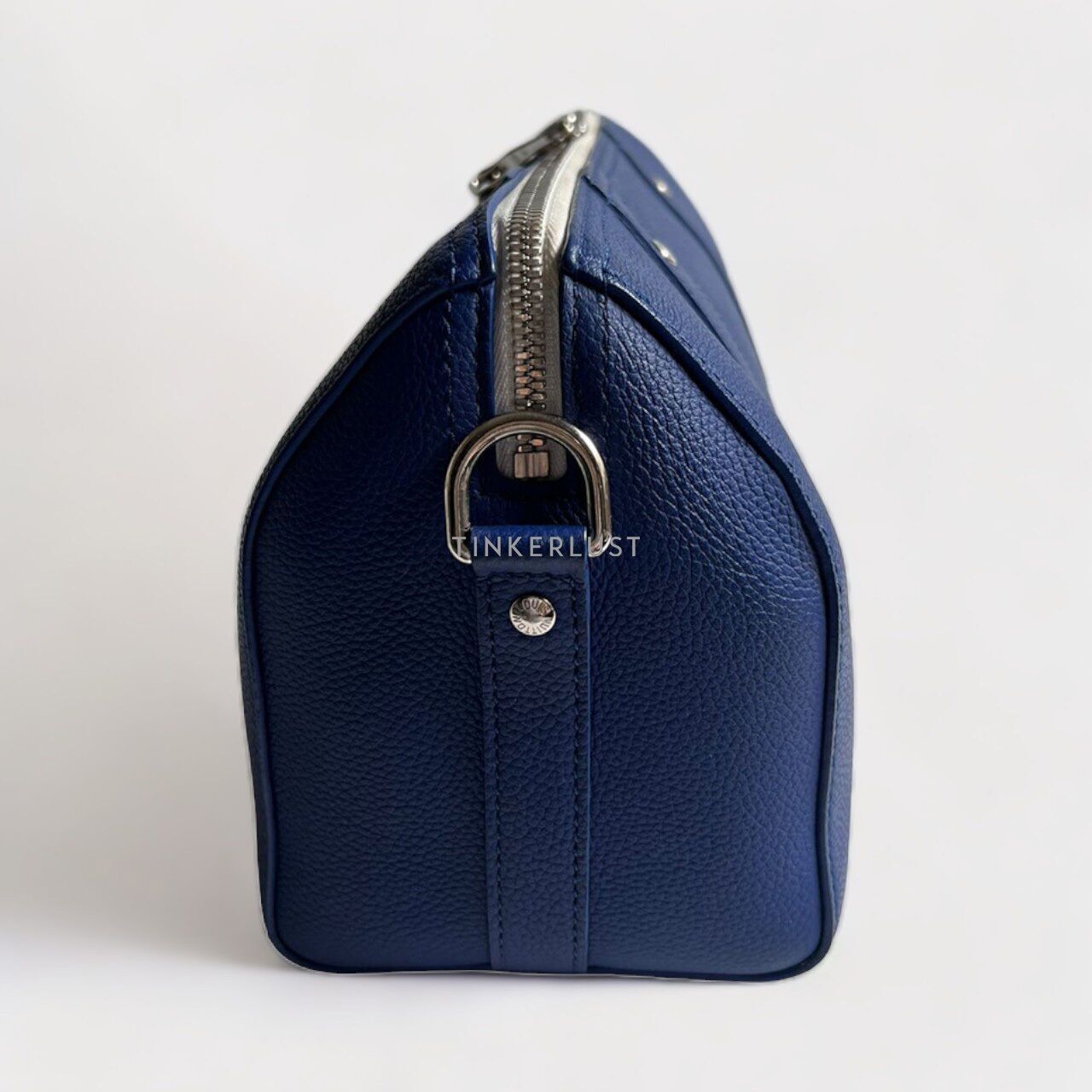 Louis Vuitton Everyday Signature Blue White Calfskin SHW Chip Shoulder Bag